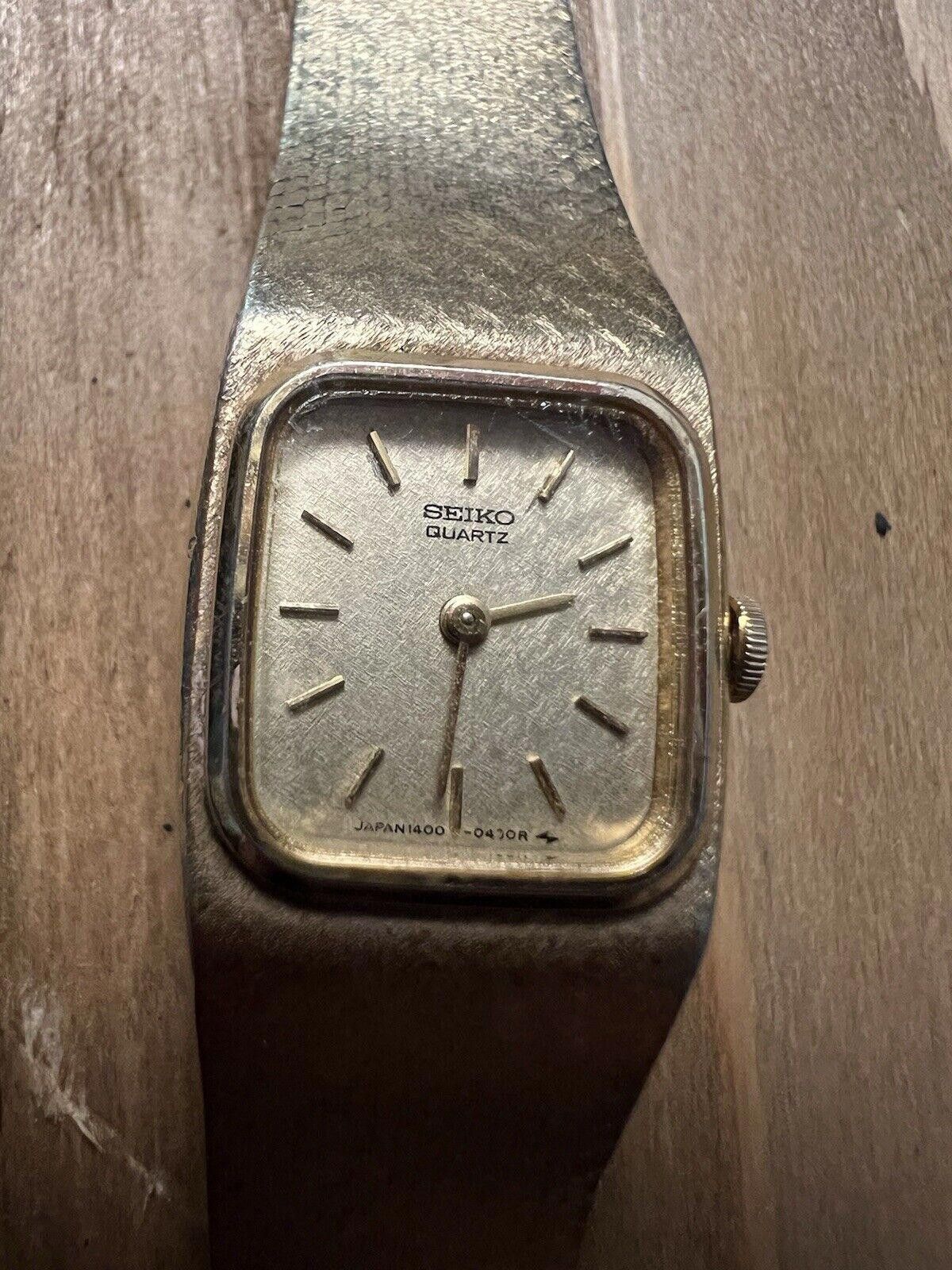Seiko Seiko Vintage Ladies Watch New Battery Working Size ONE SIZE - 1 Thumbnail