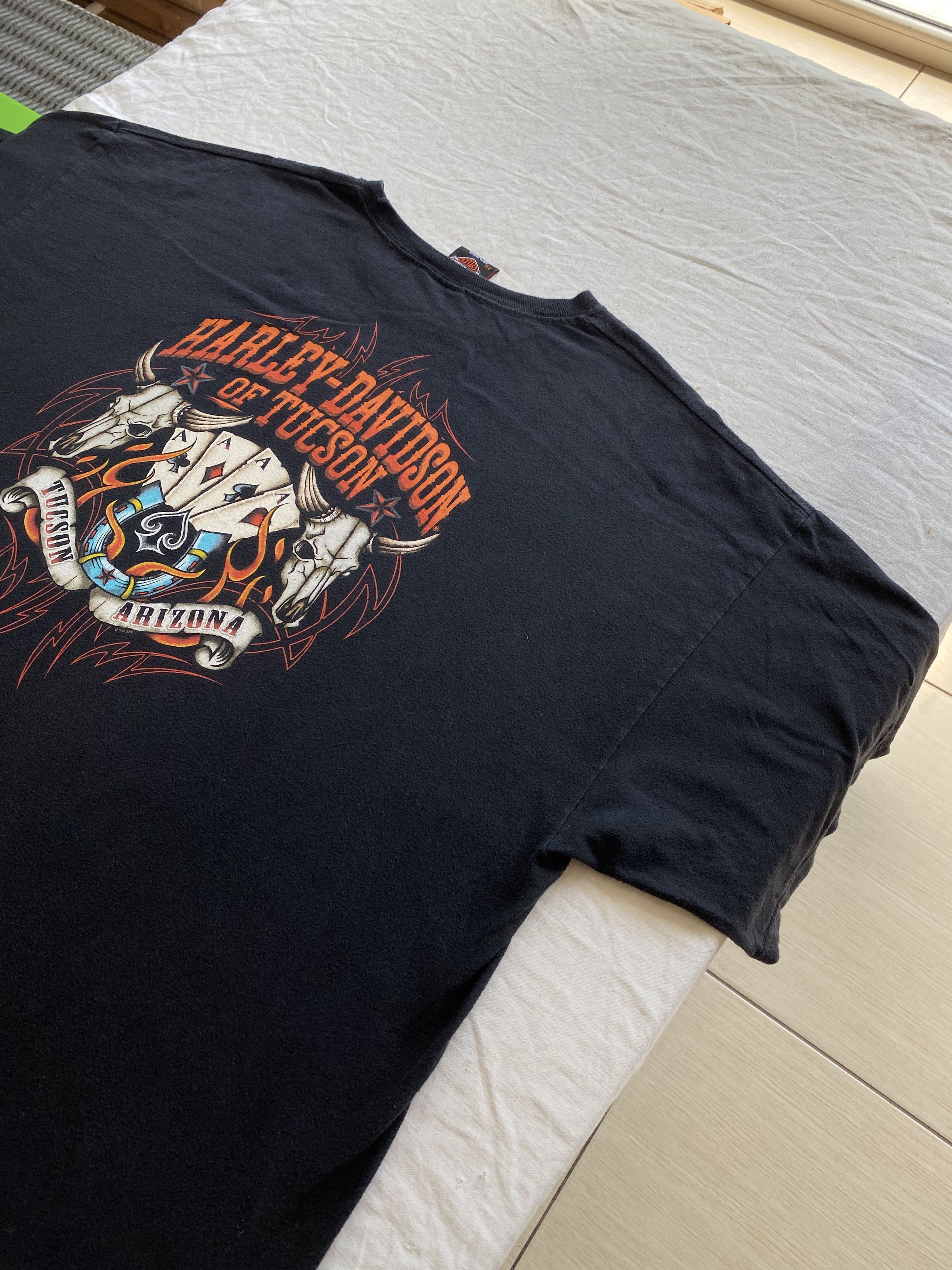 Harley Davidson Harley Davidson Vintage 2012 Tucson Arizona Faded T-shirt Size US XXL / EU 58 / 5 - 17 Thumbnail