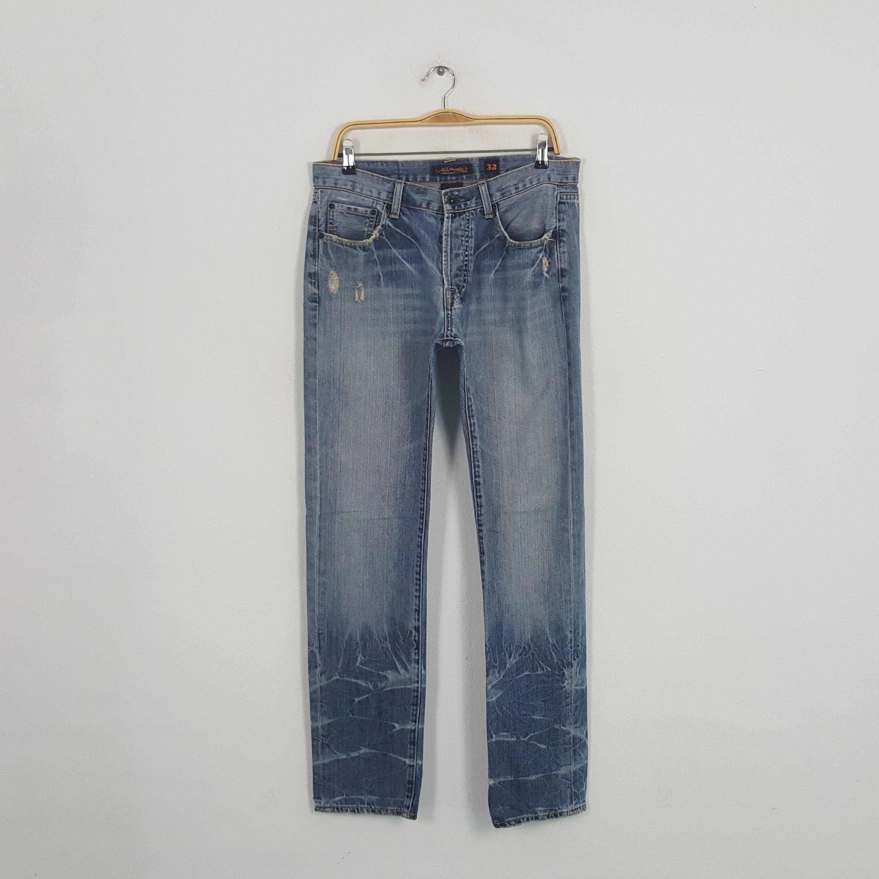 Christian Audigier × Ed Hardy × Vintage Vintage Ed Hardy buy Christian Audigier Designer Denim Jeans Size US 32 / EU 48 - 4 Thumbnail