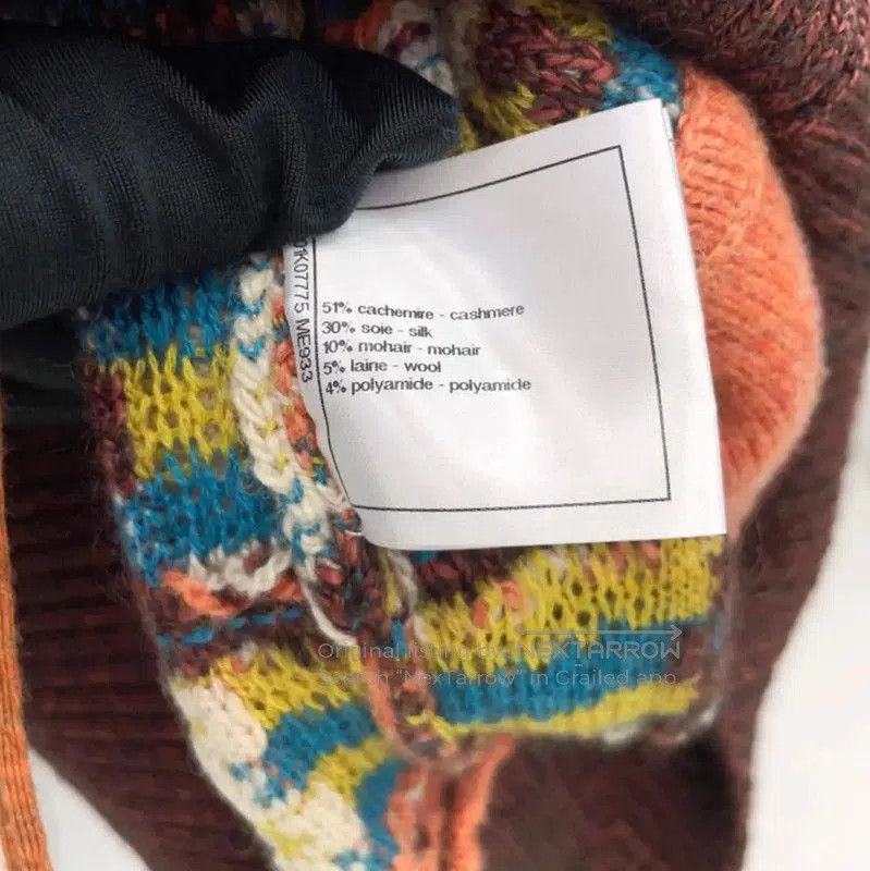 Chanel Chanel Color Block Cashmere Blend Sweater . Size S / US 4 / IT 40 - 9 Thumbnail