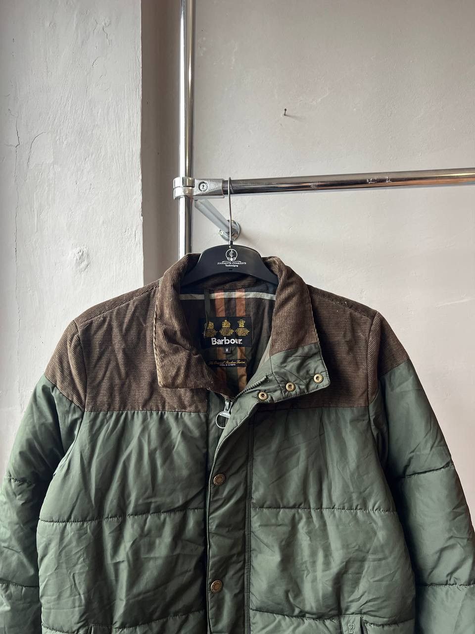 Barbour BARBOUR STEVENSON QUILT CLASSIC CASUAL OLIVE JACKET SZ M MEN Size US M / EU 48-50 / 2 - 4 Thumbnail
