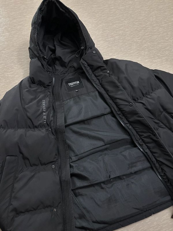 Trapstar London Trapstar Decoded 2.0 Hooded Puffer - Black Black Size US XXL / EU 58 / 5 - 2 Thumbnail