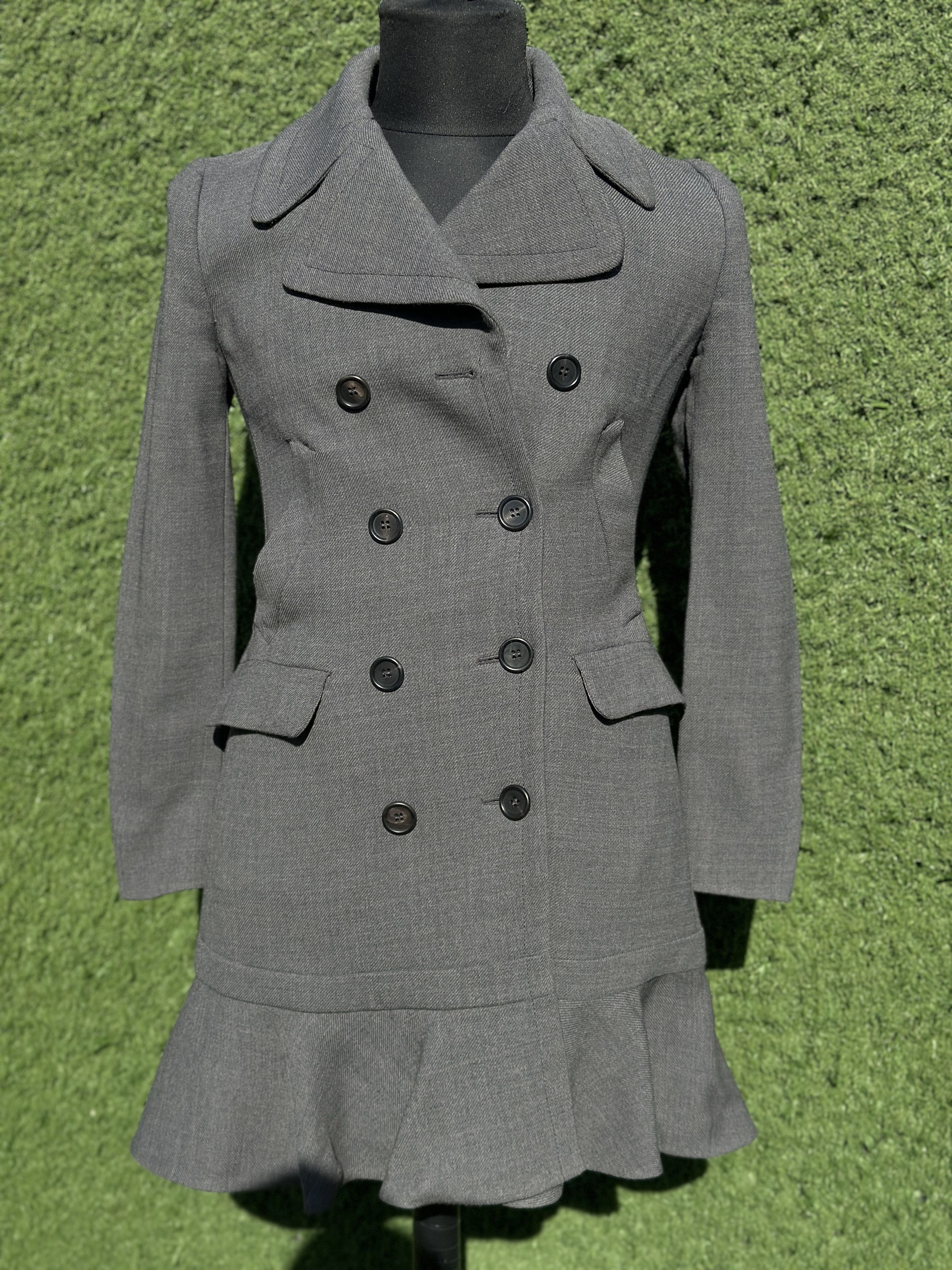 Prada Prada IT40 Double Breasted Peacoat Jacket Tailored Fit Size S / US 4 / IT 40 - 2 Thumbnail