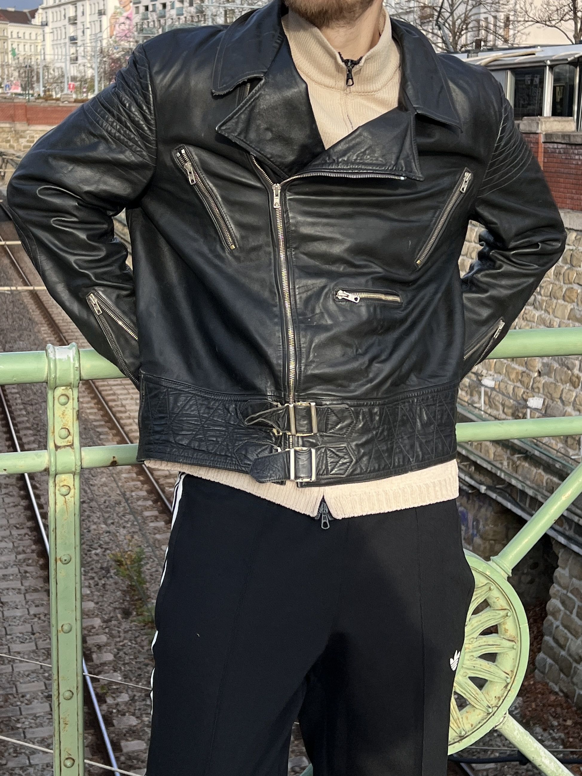 Hysteric Glamour Vintage leather jacket rick owens balenciaga LGB style y2k Size US L / EU 52-54 / 3 - 1 Thumbnail