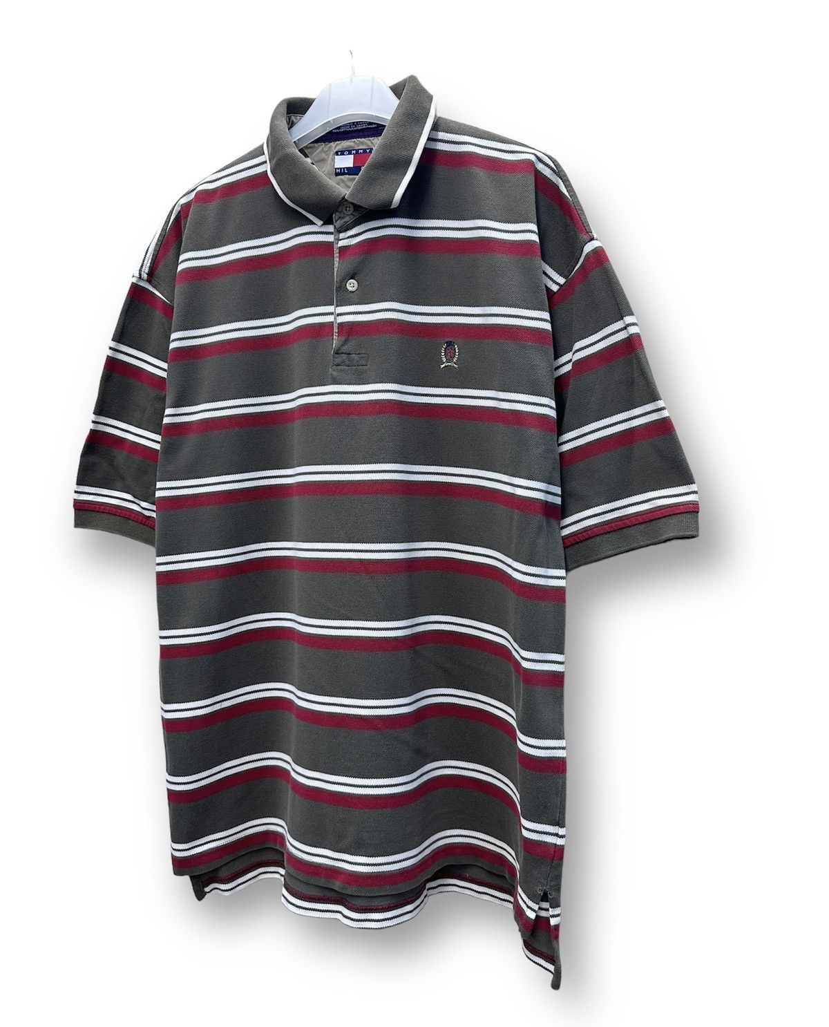 Tommy Hilfiger × Vintage Vintage Tommy Hilfiger Saipan Stripe Polo A232 Size US M / EU 48-50 / 2 - 2 Thumbnail