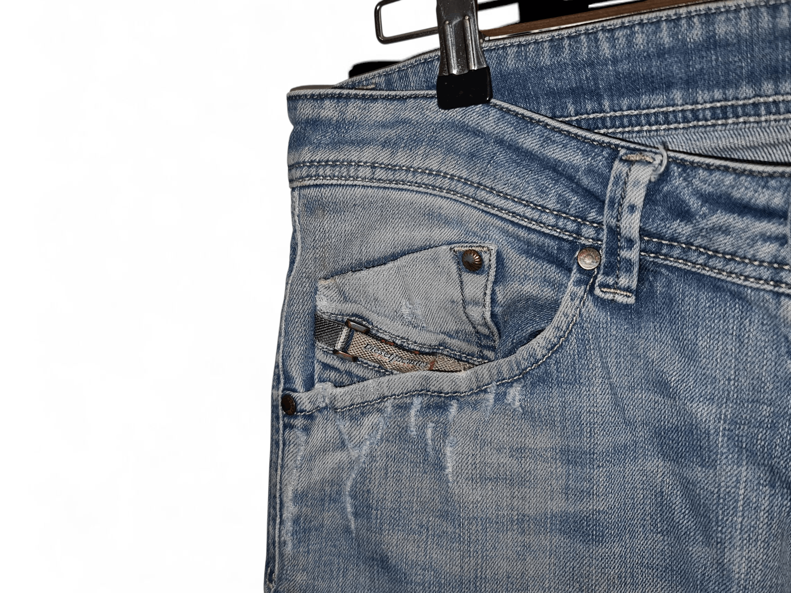 Diesel Vintage Diesel Darron Regular Slim Tapered Denim Jeans Size US 34 / EU 50 - 5 Thumbnail