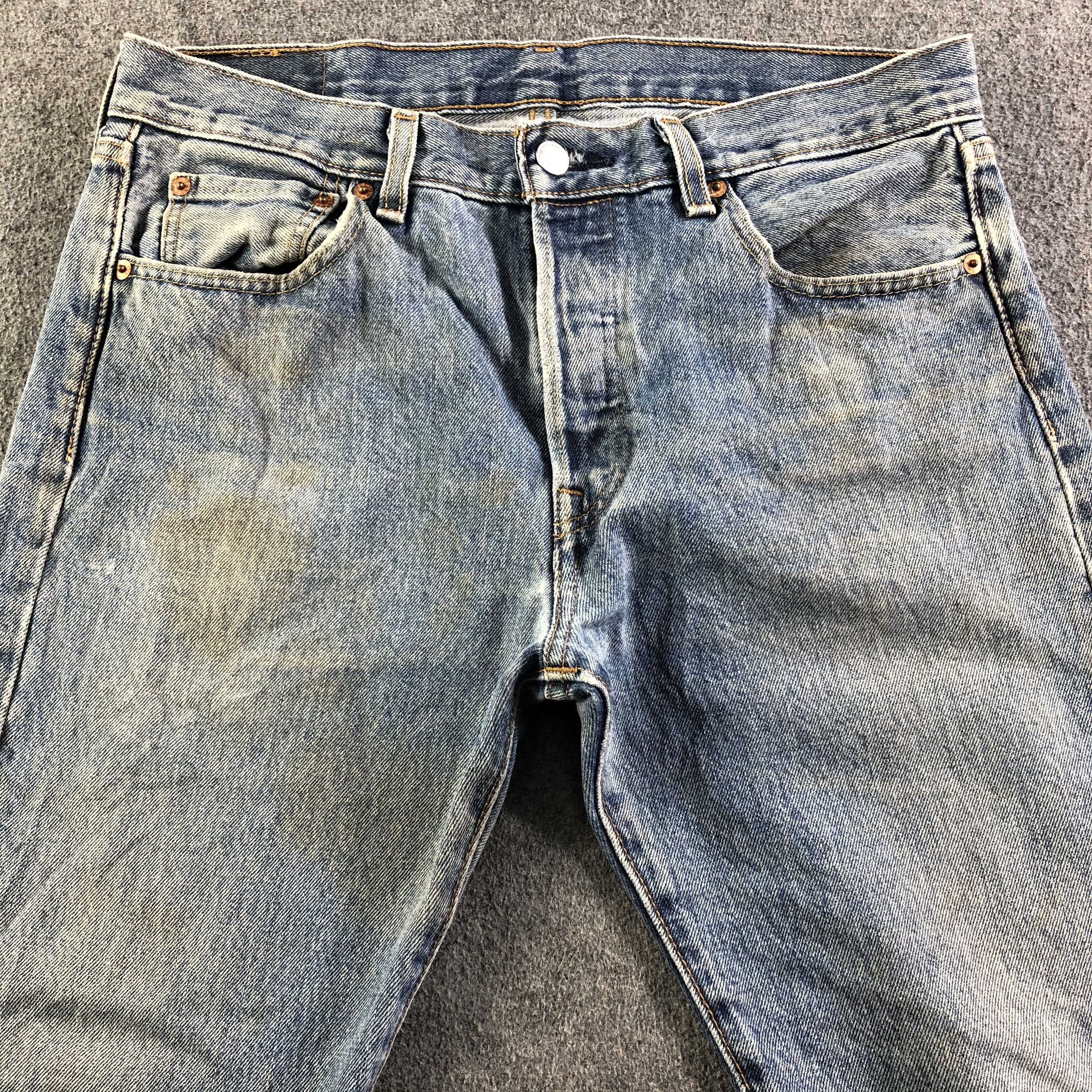 Levi's Vintage Blue Wash Levis 501 Jeans-J3514 Size US 33 - 3 Thumbnail