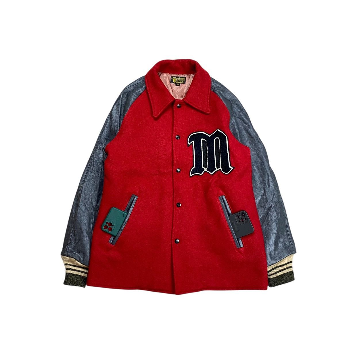 Sugar Cane Style Eyes Sugar Cane Varsity Wool Leather Sleeve Jacket Size US L / EU 52-54 / 3 - 2 Thumbnail