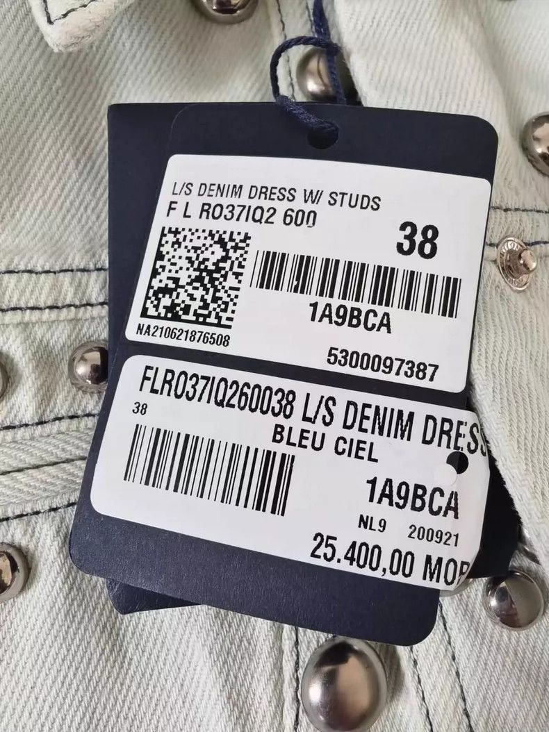 Louis Vuitton Louis Vuitton Studded Washed Denim Dress Size XS / US 0-2 / IT 36-38 - 5 Thumbnail