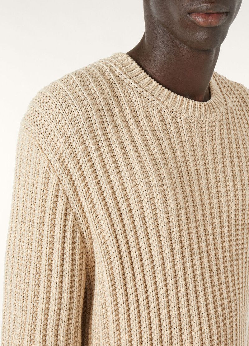 Loro Piana o1w1db10126 FAO9863 Moltrasio Crewneck Sweater in Beige Size US S / EU 44-46 / 1 - 6 Thumbnail