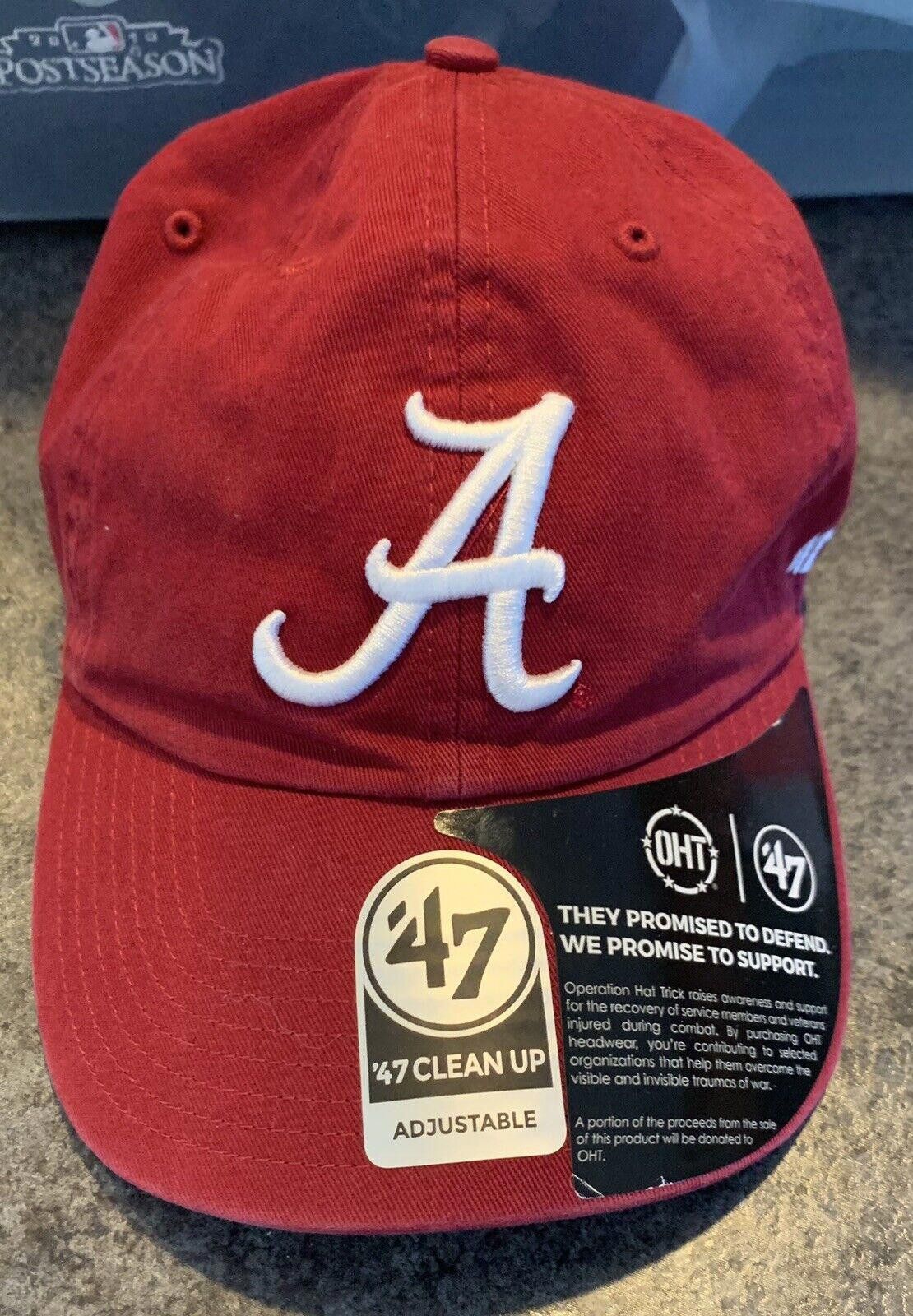47 Brand Alabama Crimson Roll Tide Hat Cap Red Adjustable 47 Brand Size ONE SIZE - 1 Thumbnail