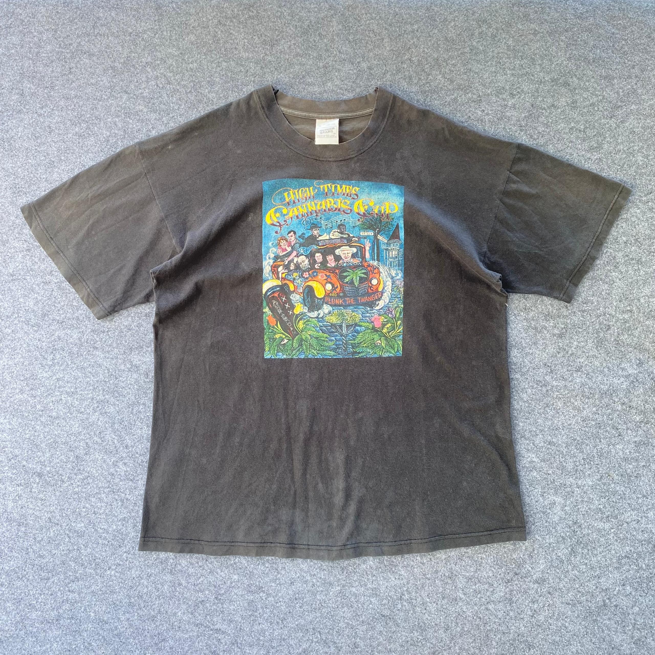 Vintage Vintage 90s High Times Annual Canabis Cup Tshirt Size US XL / EU 56 / 4 - 1 Thumbnail