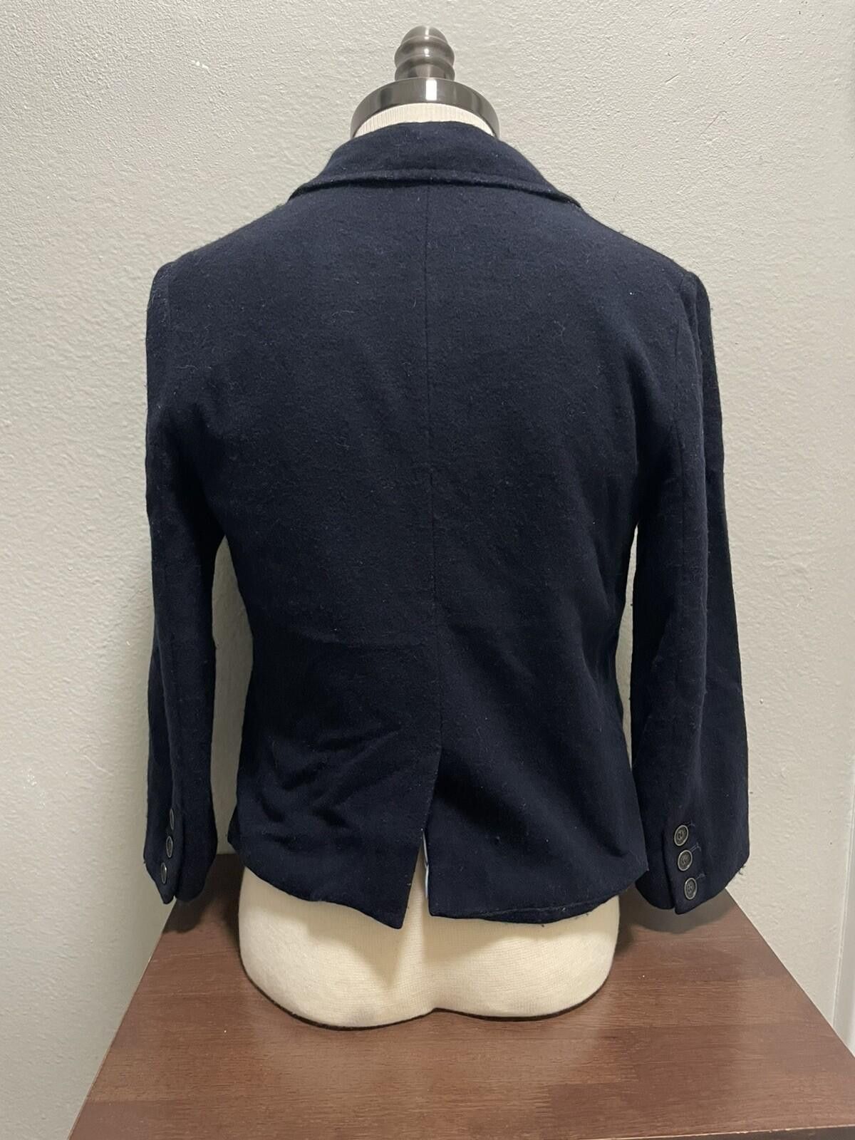 Abercrombie & Fitch VTG Abercrombie & Fitch Y2K Blue Blazer Wool Blend Jacket M Size M / US 6-8 / IT 42-44 - 3 Thumbnail