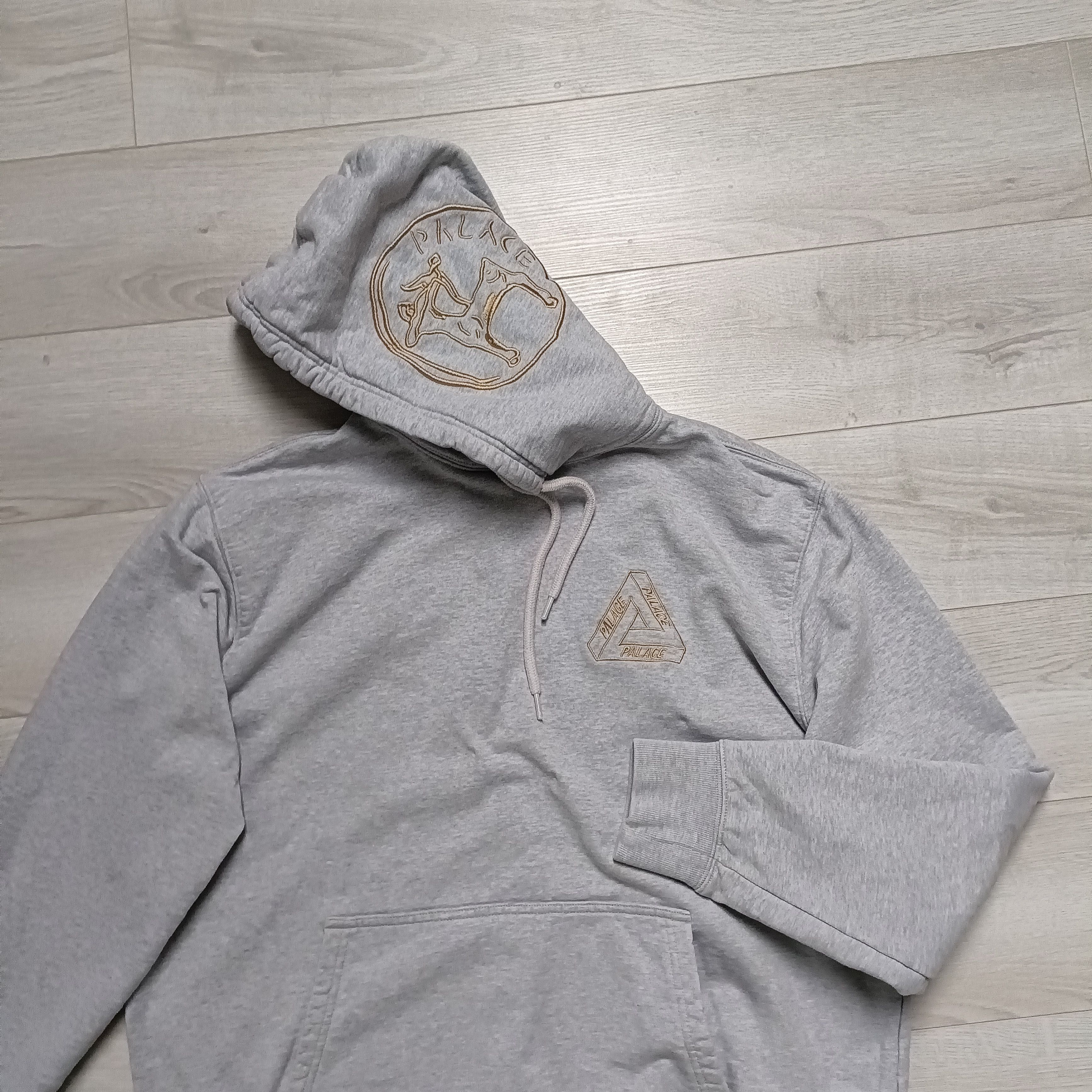 Palace Men's Gray Cotton Hoodie ! Size US M / EU 48-50 / 2 - 2 Thumbnail
