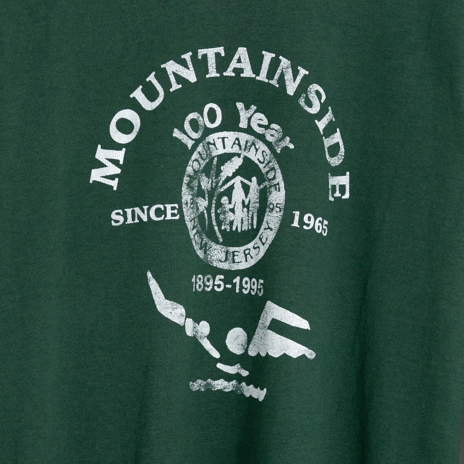 Vintage Vintage 90s Mountainside New Jersey T Shirt M - Long Sleeve Size US M / EU 48-50 / 2 - 3 Thumbnail