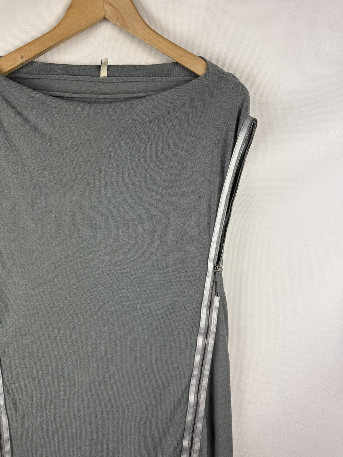 Annette Gortz Annette Gortz Avant-Garde Sleeveless Viscose Full Zip Dress Size S / US 4 / IT 40 - 6 Thumbnail
