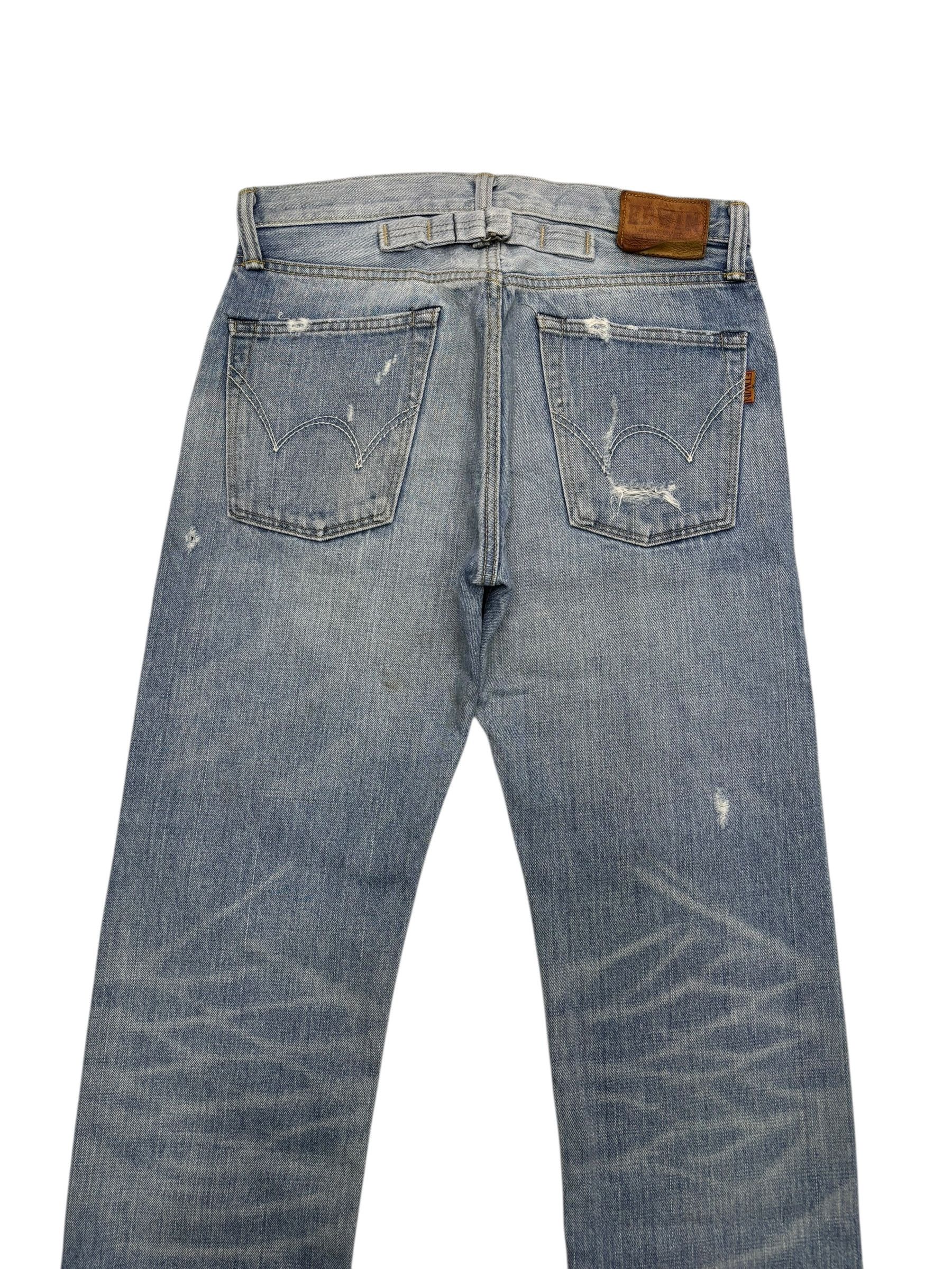 Acne Studios 🔥EDWIN 505zx SELVEDGE DENIM BUCKLE BACK BLUE WASH JEANS Size US 30 / EU 46 - 8 Thumbnail