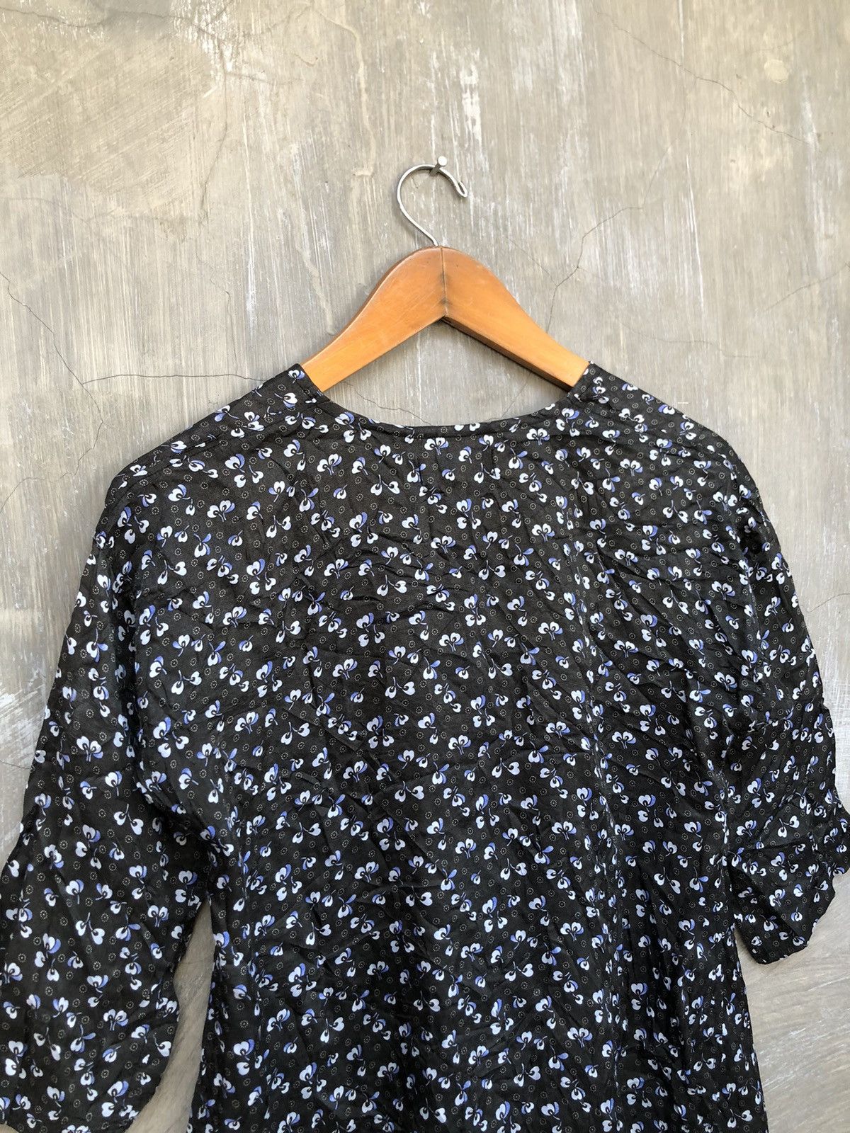 Issey Miyake Issey Miyake Zucca Flower Pattern Blouse Size M / US 6-8 / IT 42-44 - 9 Thumbnail