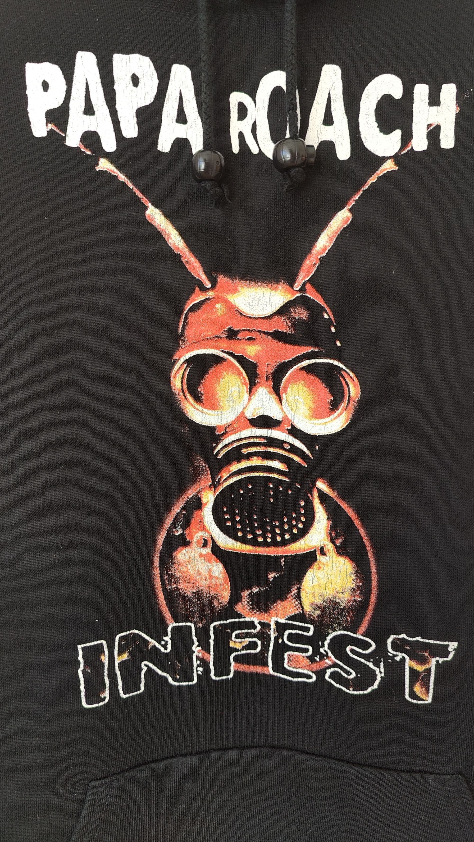 Band Tees × Vintage Papa Roach VTG 2000 Infest Official Merch Hoodie Size US XL / EU 56 / 4 - 4 Thumbnail