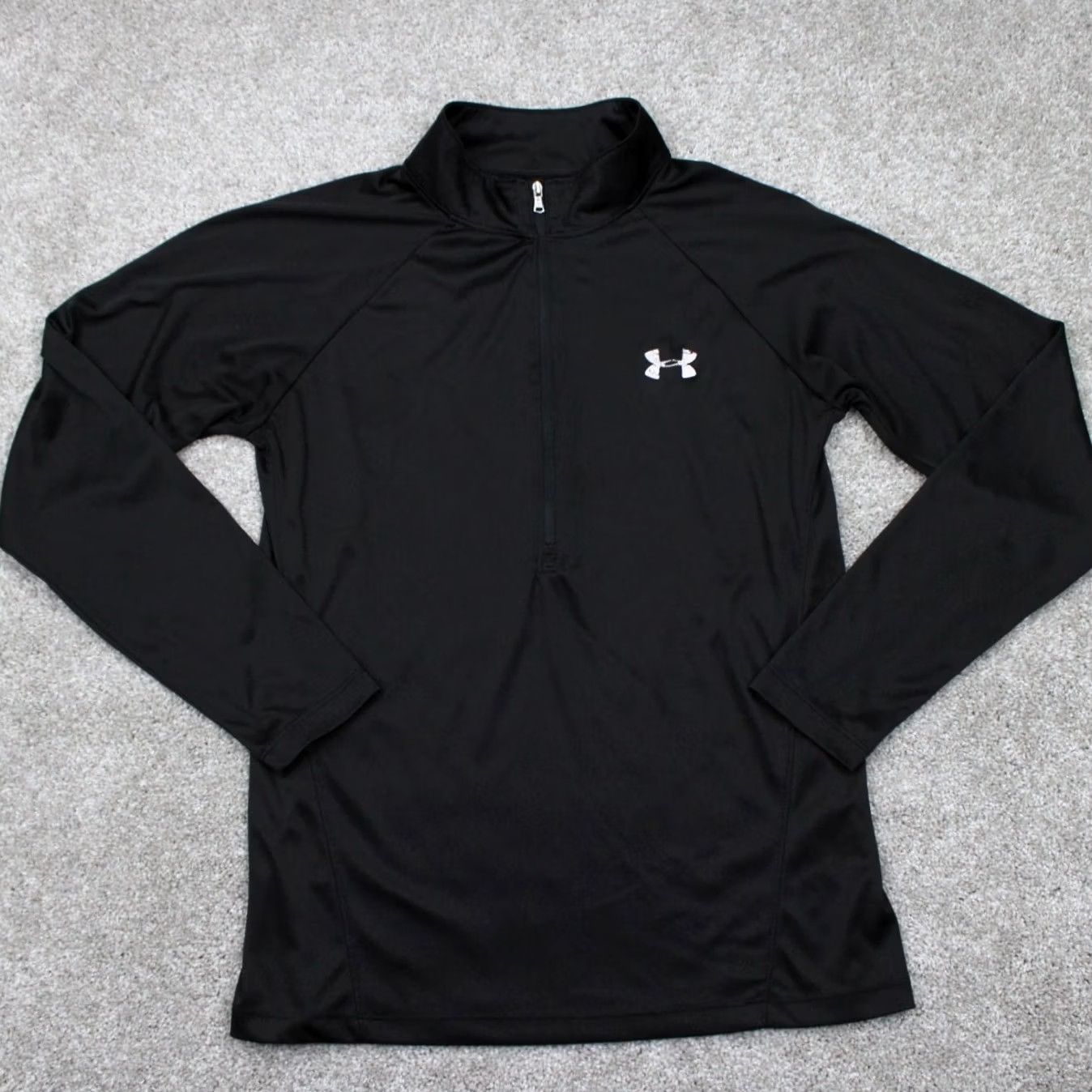 Under Armour Under Armour Tech Twist Sweatshirt Women M Black 1/2 Zip Loose Fit Heatgear Colorblock Logo Zipper Pullover Size M / US 6-8 / IT 42-44 - 2 Thumbnail