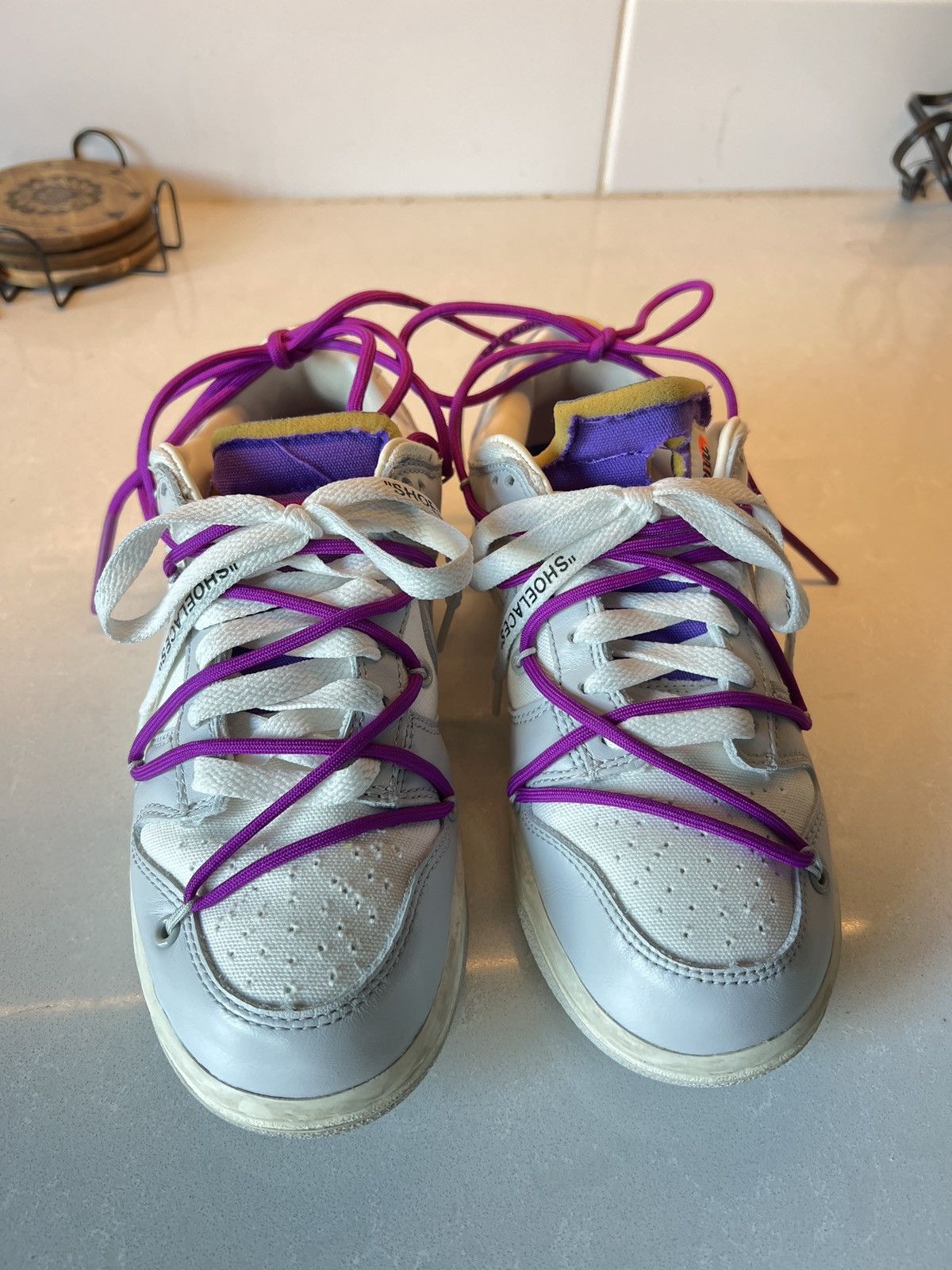 Nike × Off-White NIKE DUNK LOW OFF-WHITE LOT 28 Size US 6 / IT 36 - 3 Thumbnail