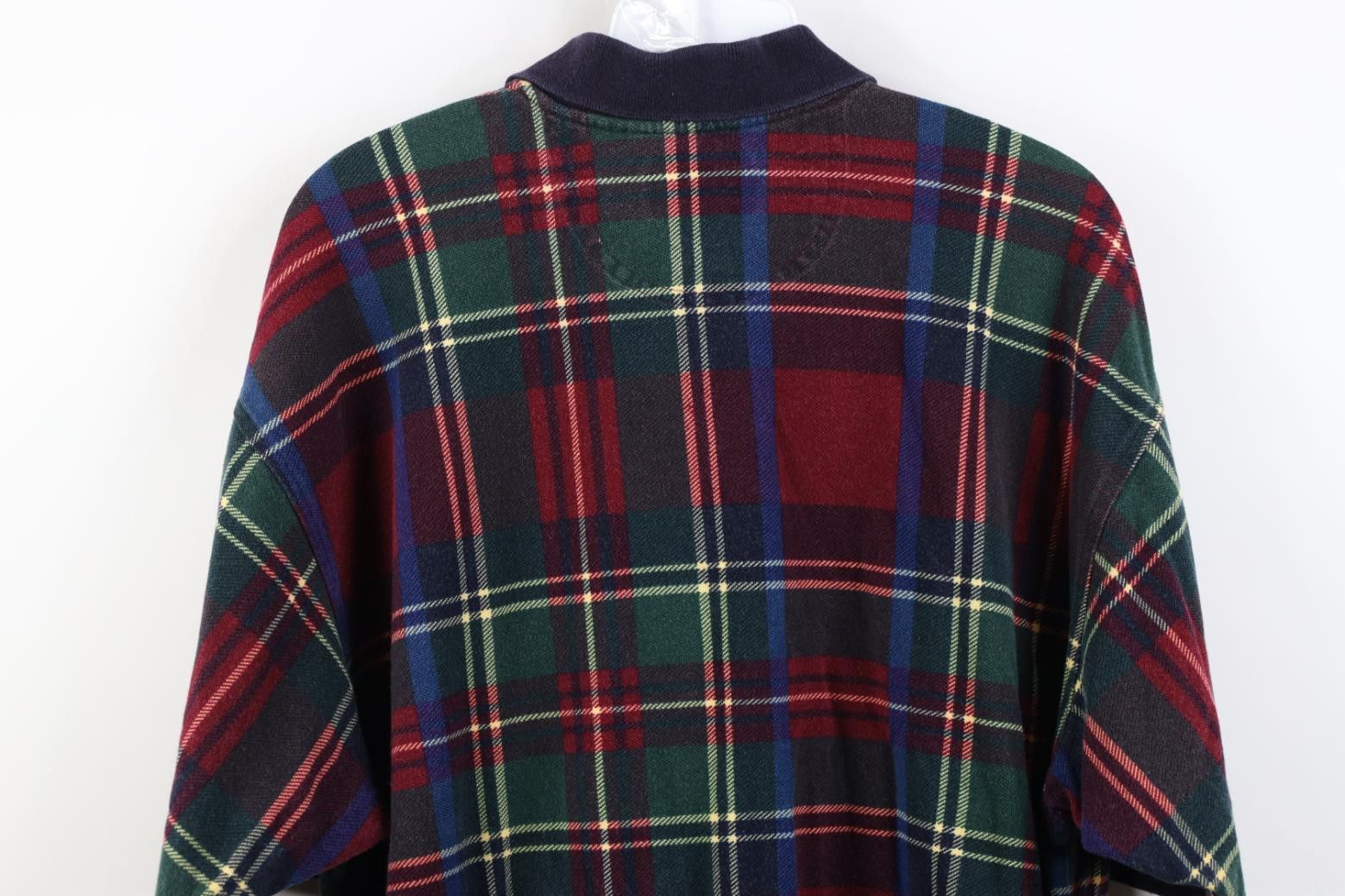 Vintage Vintage 90s Streetwear Plaid Collared Golf Polo Shirt Cotton Size US L / EU 52-54 / 3 - 9 Thumbnail