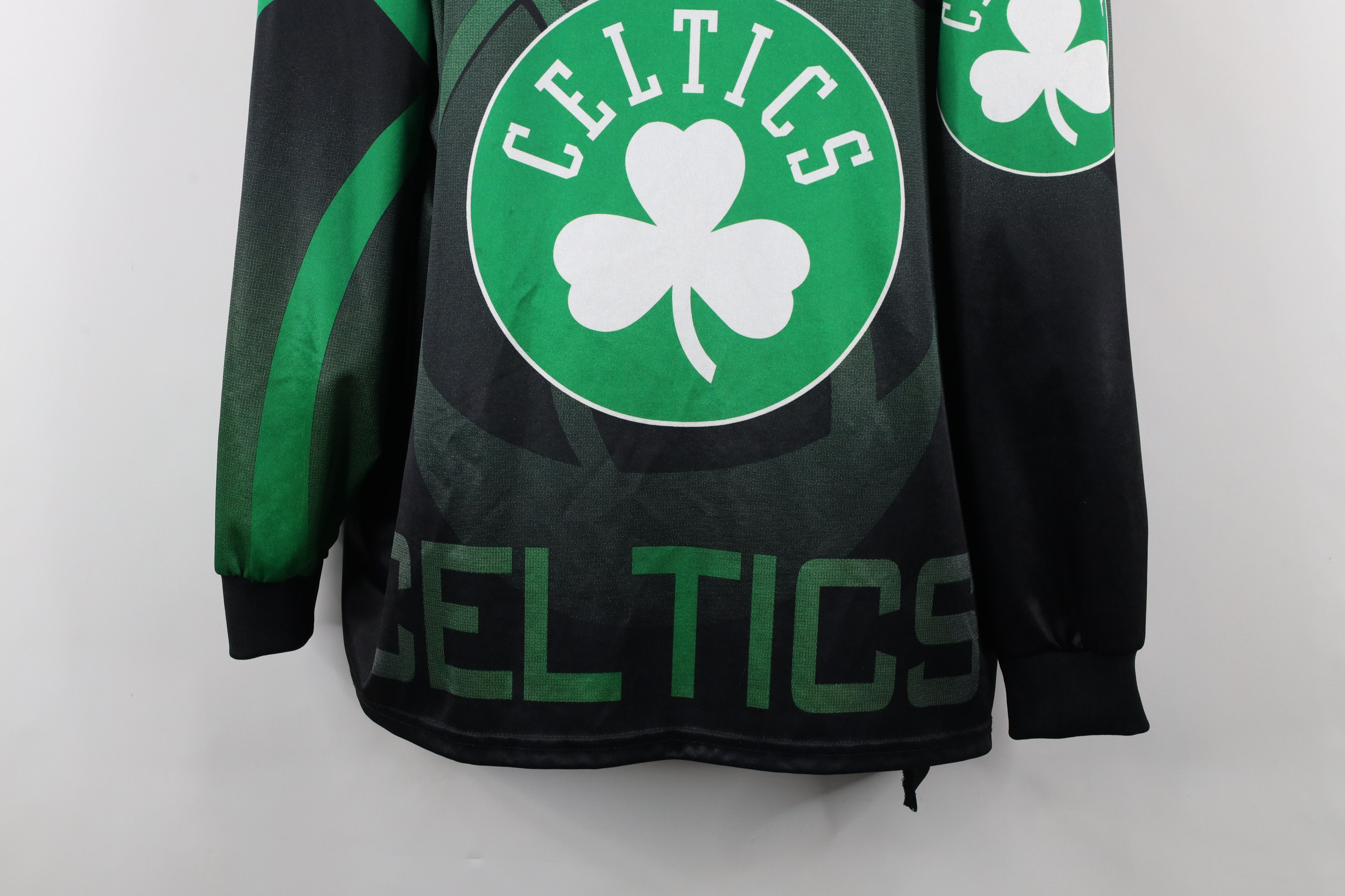 Majestic × Vintage Vintage 90s Majestic Boston Celtics Long Sleeve T-Shirt USA Size US L / EU 52-54 / 3 - 3 Thumbnail