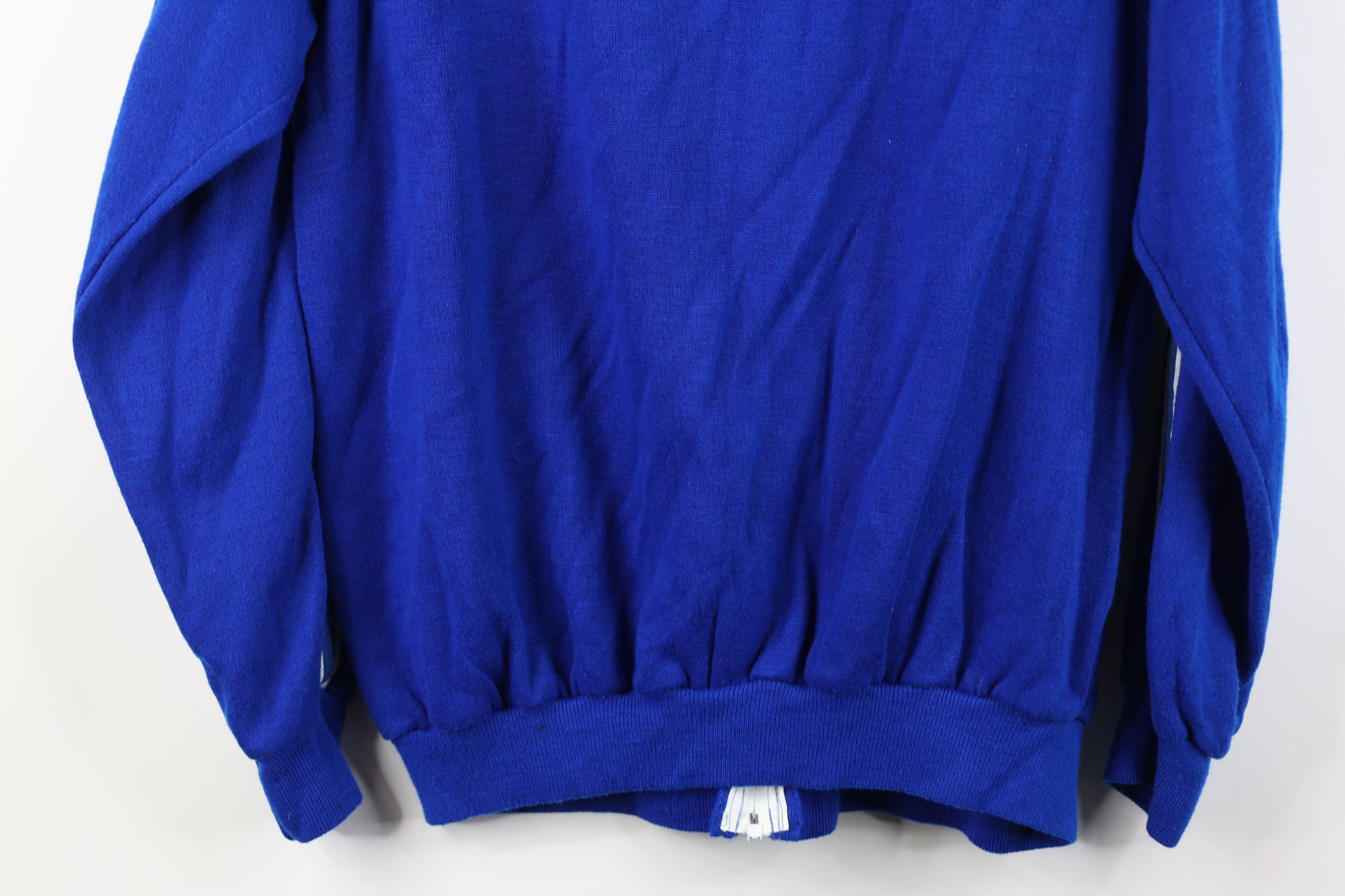 Vintage Vintage 70s Streetwear Warm Up Soccer Track Jacket Blue USA Size US L / EU 52-54 / 3 - 16 Thumbnail