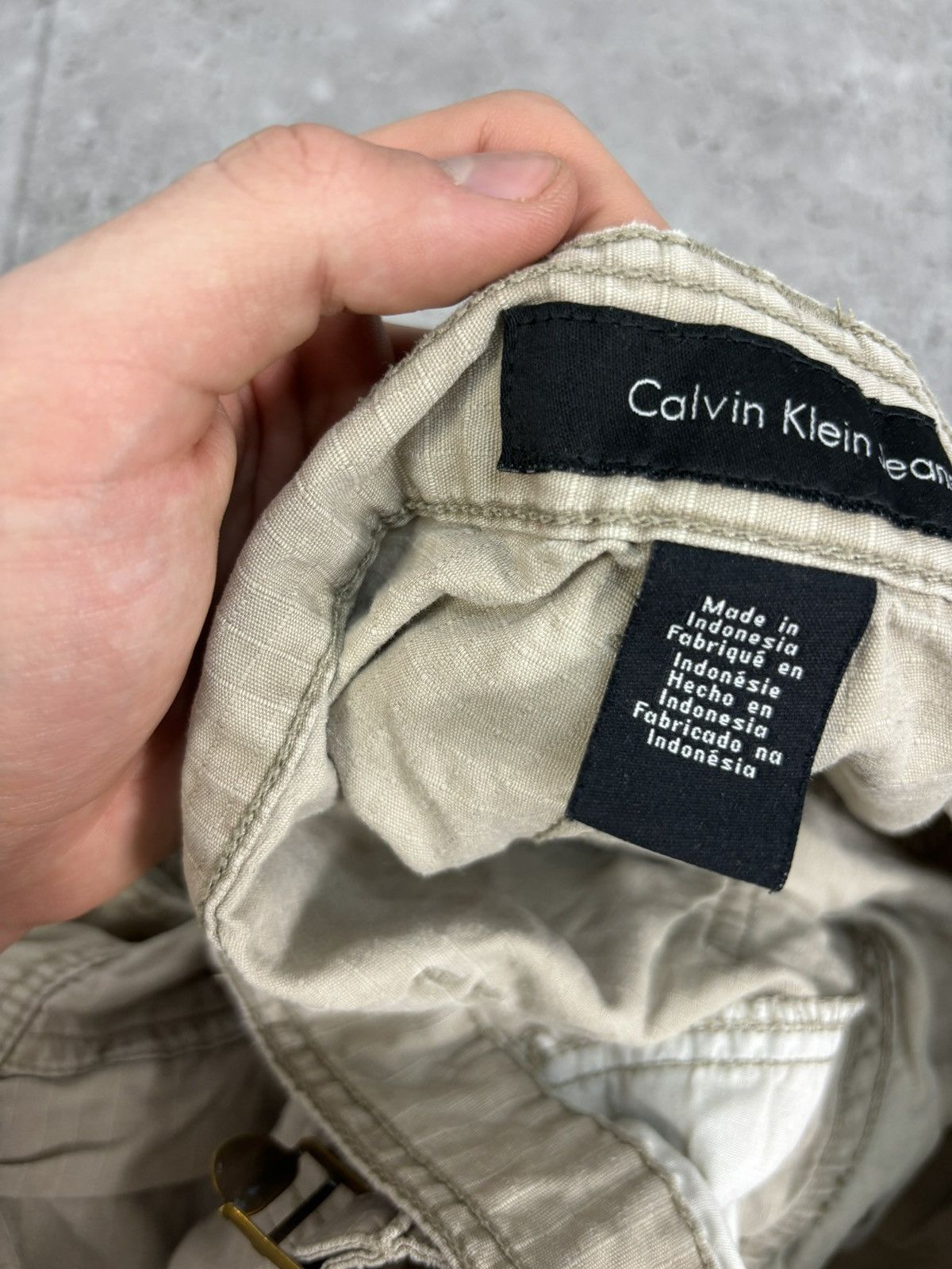 Calvin Klein × Japanese Brand × Vintage Crazy RARE Baggy Cargo Pants 2000s IfWasSixNine Style Y2K Size US 34 / EU 50 - 10 Thumbnail