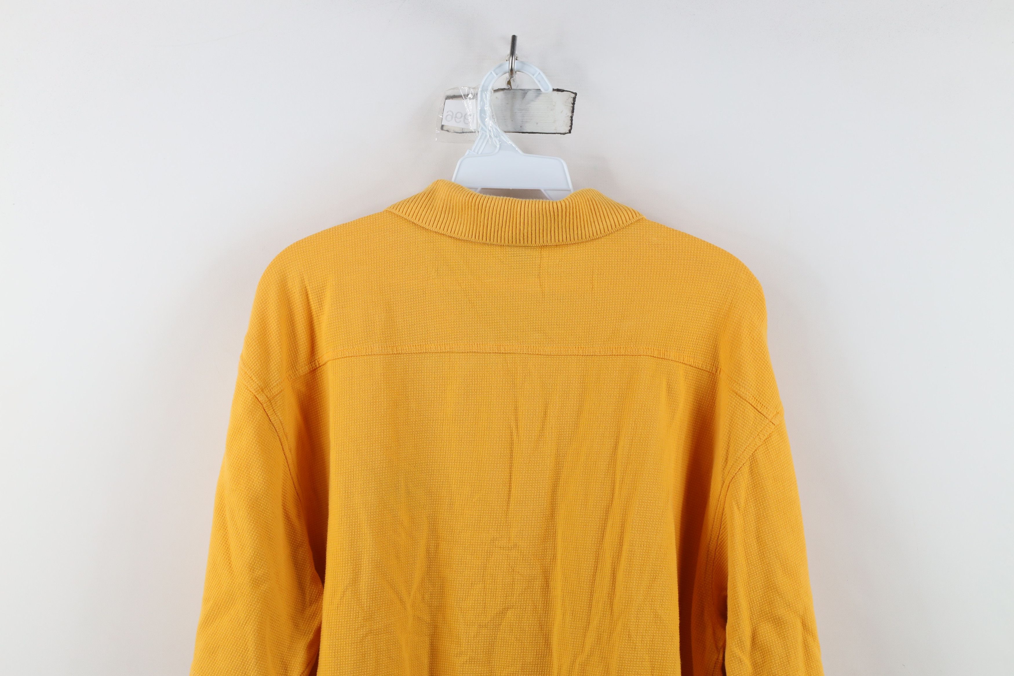 Vintage Vintage 90s University of Michigan Thermal Knit Golf Polo Size US M / EU 48-50 / 2 - 11 Thumbnail