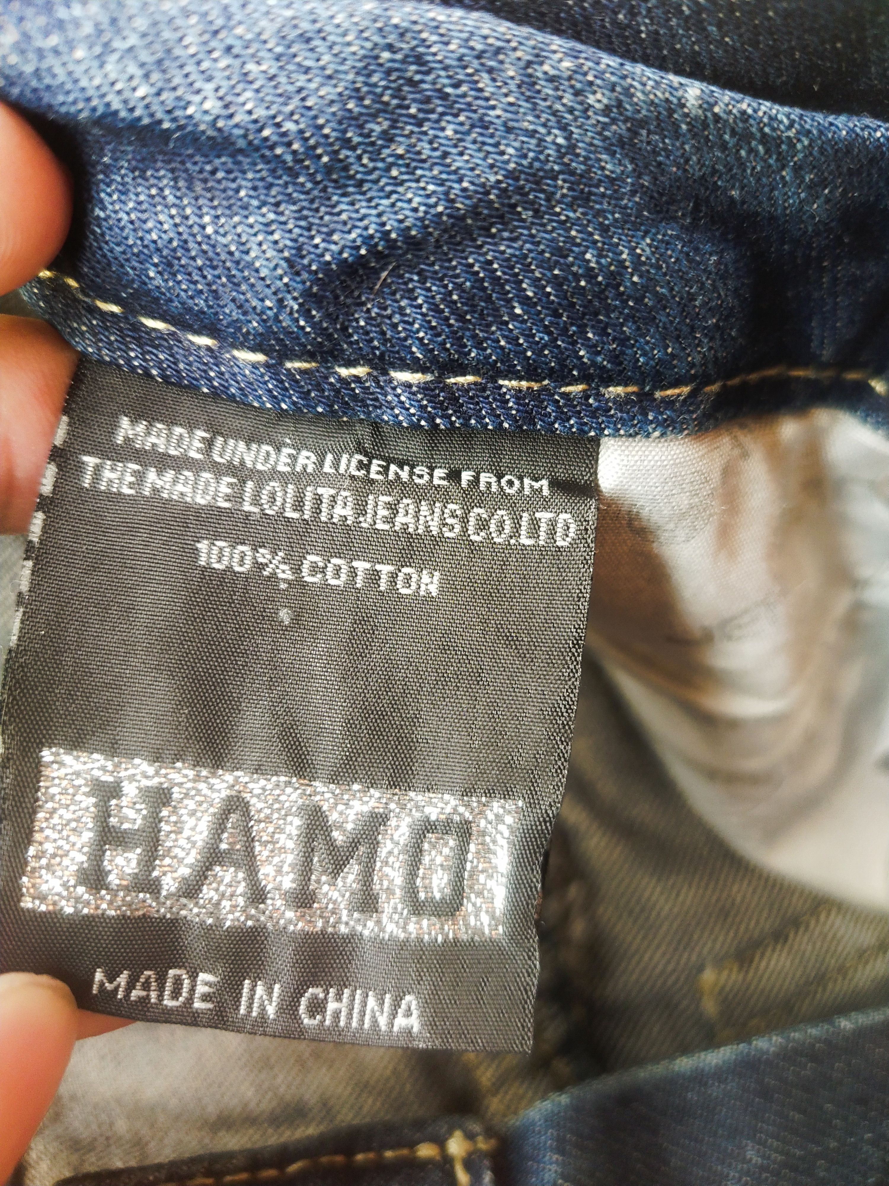 Japanese Brand Hamo Vintage Denim Shorts Embroidery Cherry Graphic Size 29" - 8 Thumbnail
