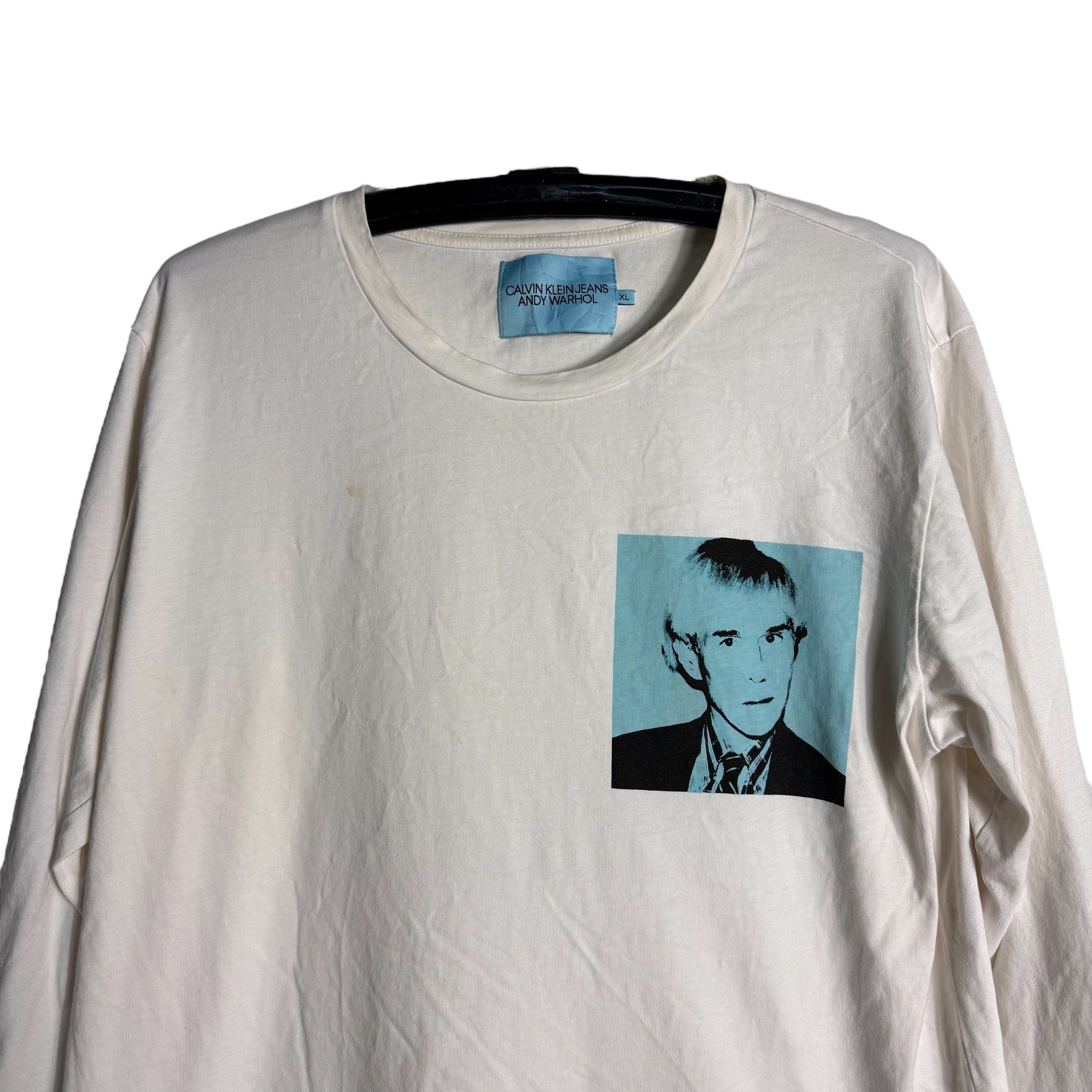 Andy Warhol 🔥RARE🔥Calvin Klein Jeans x Andy Warhol L/Sleeve T-shirt Size US XL / EU 56 / 4 - 2 Thumbnail