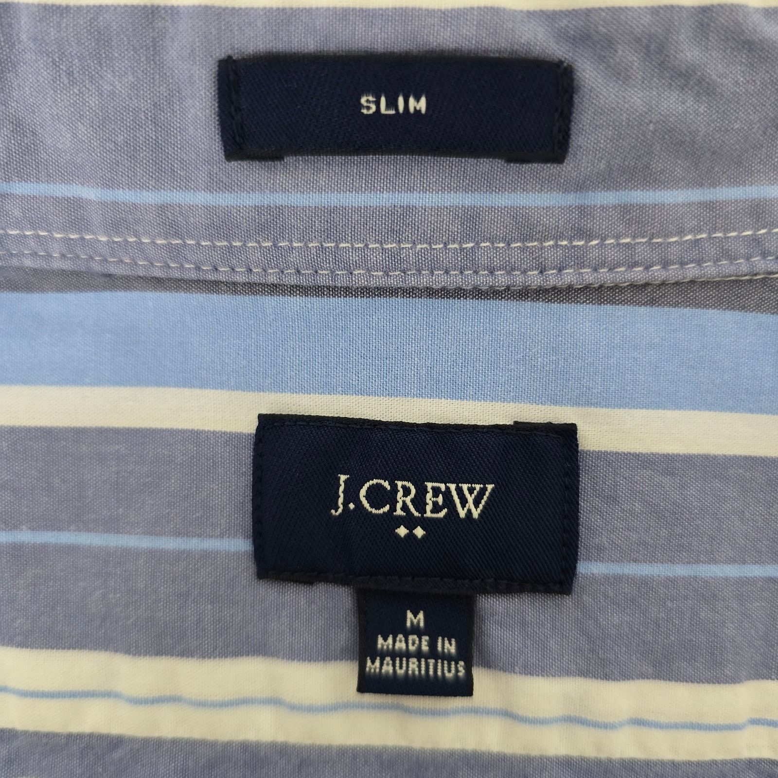 J.Crew J. Crew Shirt M Slim Fit Multicolor Horizontal Striped L/S Size US M / EU 48-50 / 2 - 11 Thumbnail
