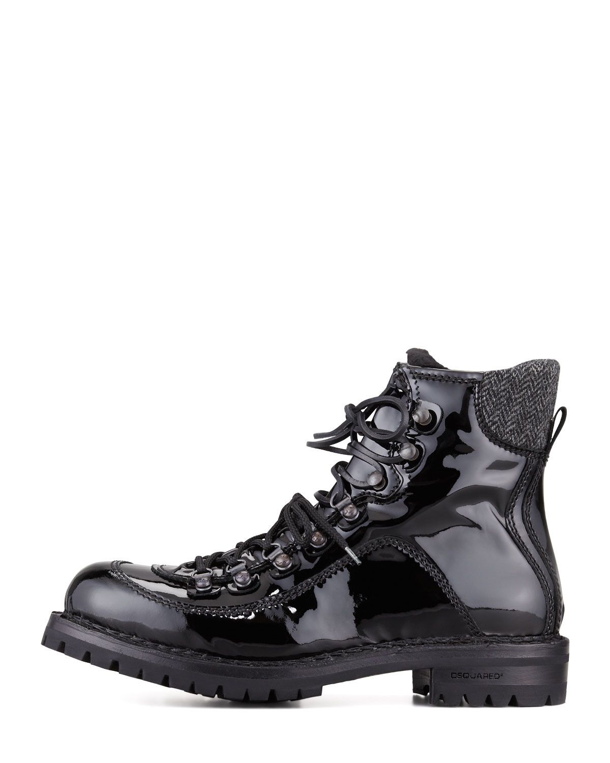 Dsquared2 Dsquared2 Venice Black Patent Leather Ankle Boots Size US 7 / EU 40 - 2 Thumbnail