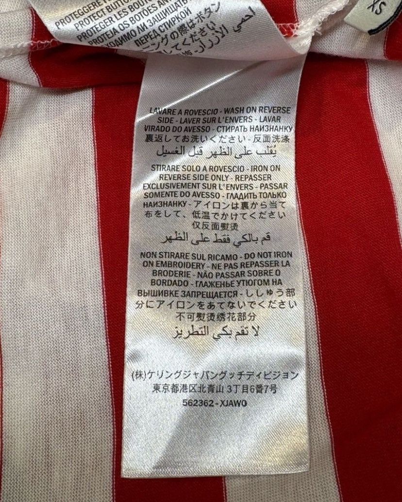 Gucci Gucci Striped Patch T-Shirt Red/White Size XS / US 0-2 / IT 36-38 - 7 Thumbnail
