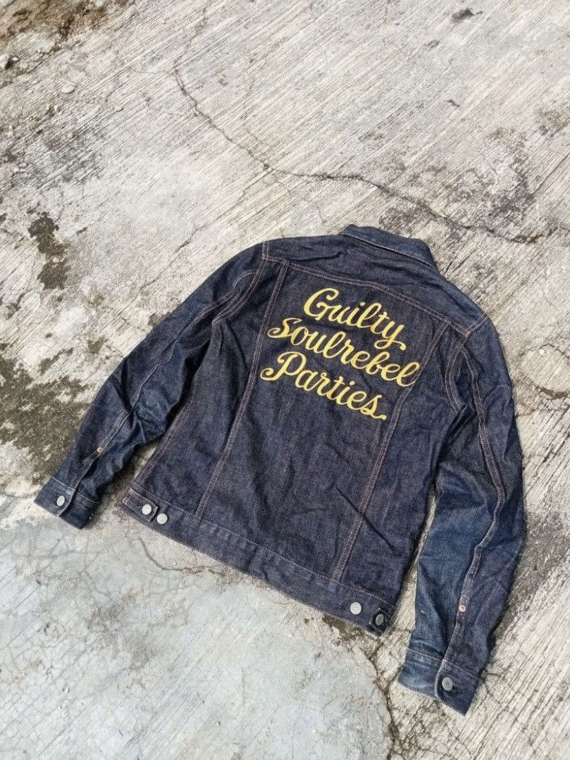 Wacko Maria Wacko Maria Guilty Parties Natural Faded Denim Jacket Size US M / EU 48-50 / 2 - 5 Thumbnail
