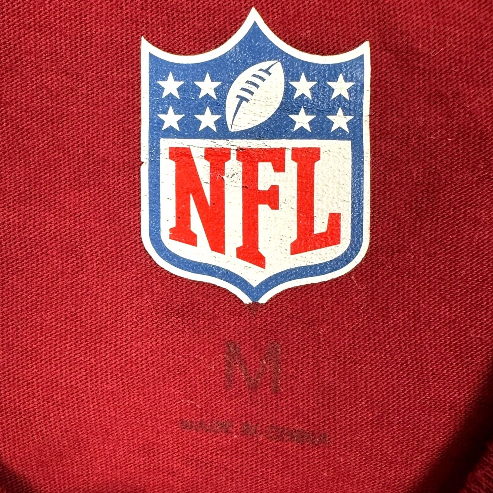 NFL Washington Commanders Football Tee Mens Medium Red Graphic Crewneck NFL Size US M / EU 48-50 / 2 - 4 Thumbnail