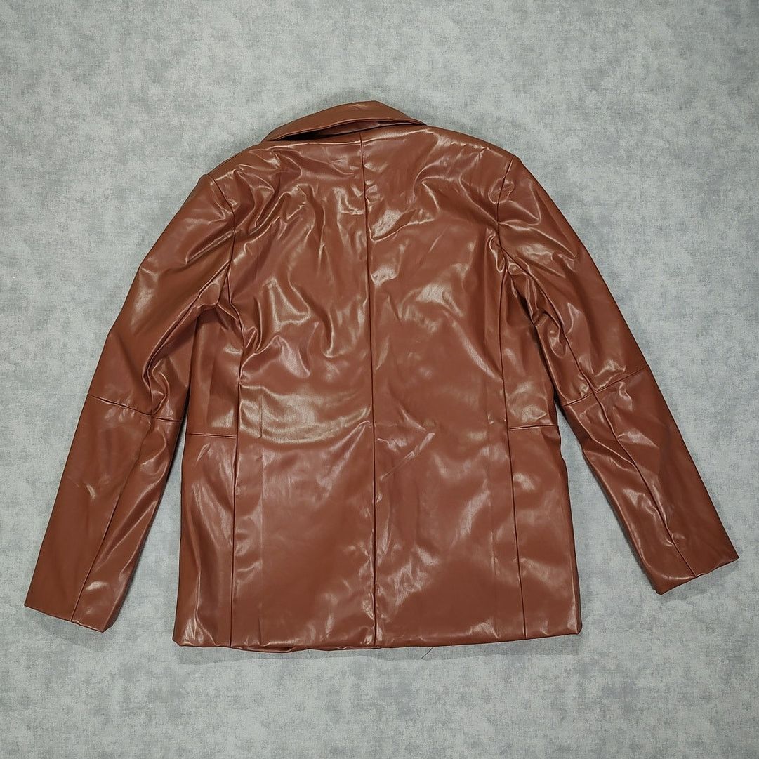 PRINCESS POLLY Princess Polly Morrison Faux leather button blazer wms L/XL Size L / US 10 / IT 46 - 2 Thumbnail