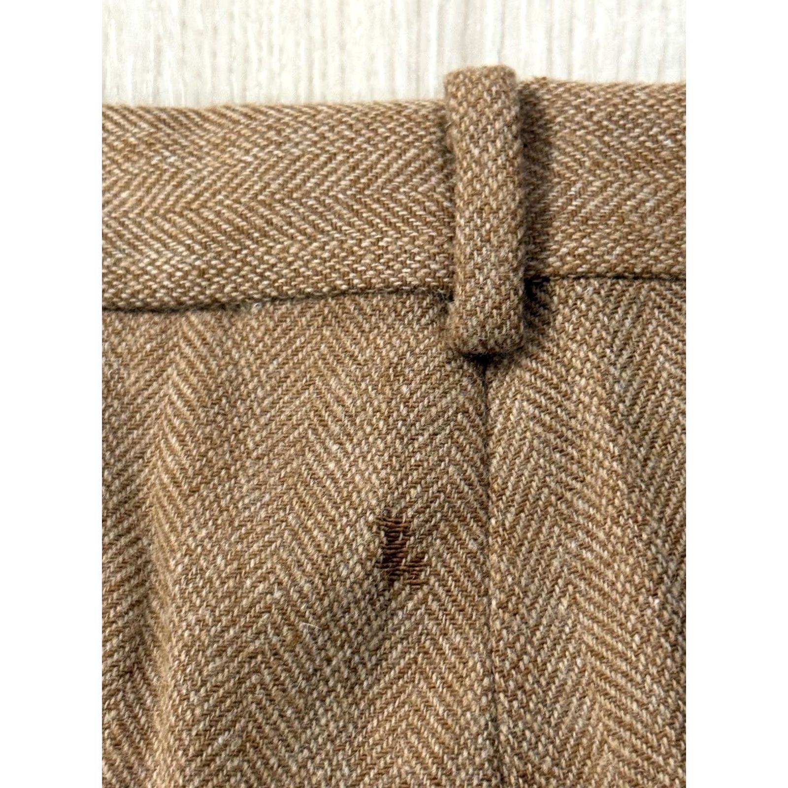 Polo Ralph Lauren VINTAGE Polo Ralph Lauren Polo Wool Tapered Pants 34R 90s Brown Baggy Knit 5-Pocket Button Zipper Mens Size US S / EU 44-46 / 1 - 4 Thumbnail