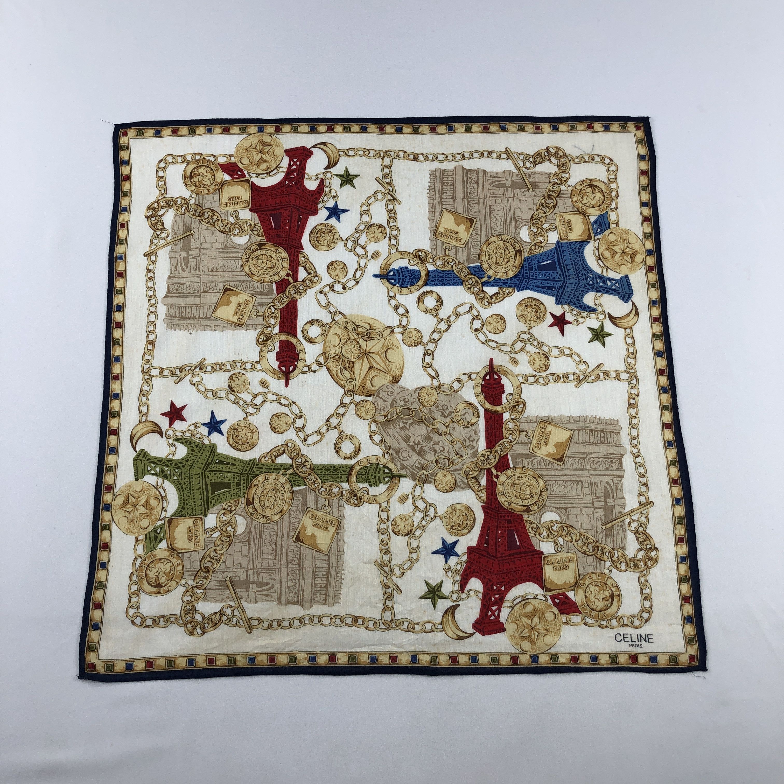 Celine Celine Handkerchief Neckerchief Bandana H2848 Size ONE SIZE - 1 Thumbnail