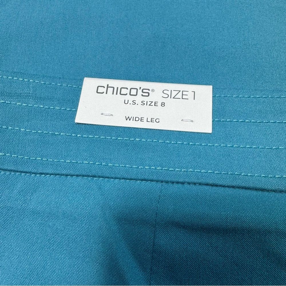 Chicos NWT New Chico's Trapunto Wide Leg Cropped Pants Size 1 US M Size 32" / US 10 / IT 46 - 6 Thumbnail