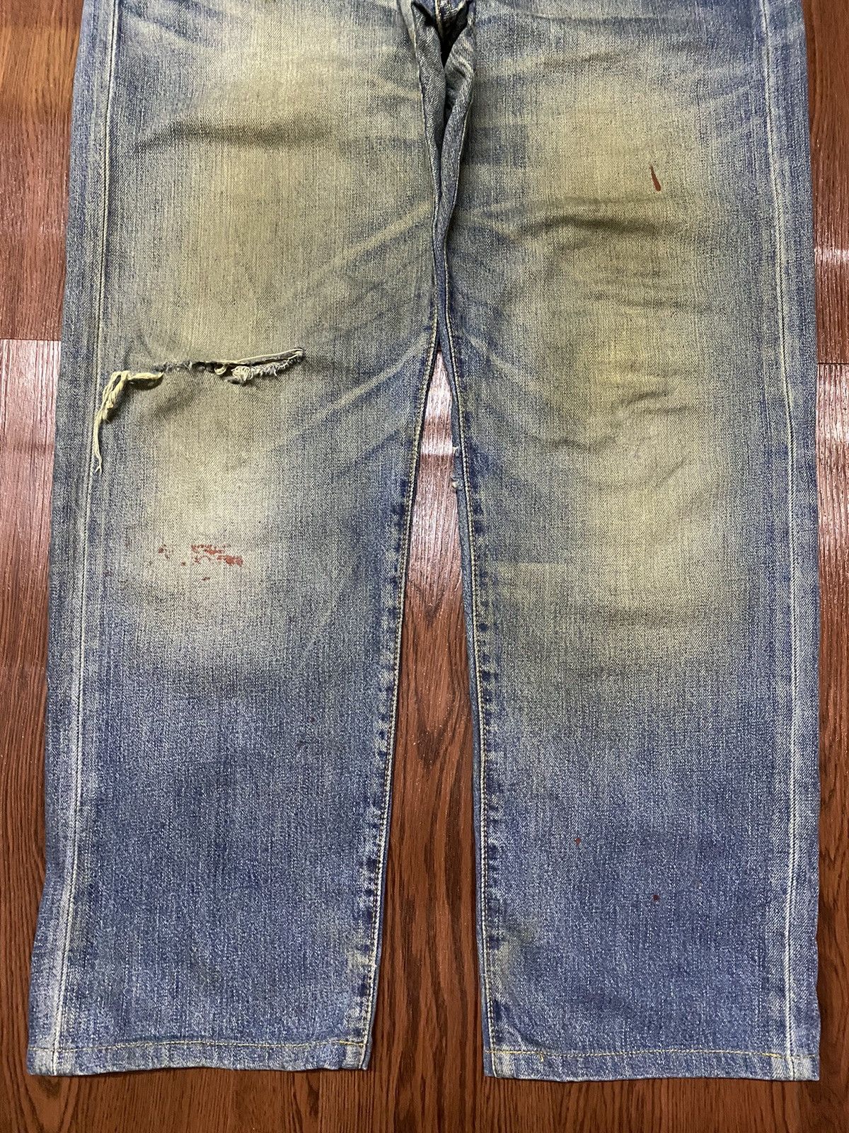 Levi's Vintage Clothing Vintage Y2K Levis503 Mud Wash Distressed Jeans Size US 36 / EU 52 - 3 Thumbnail