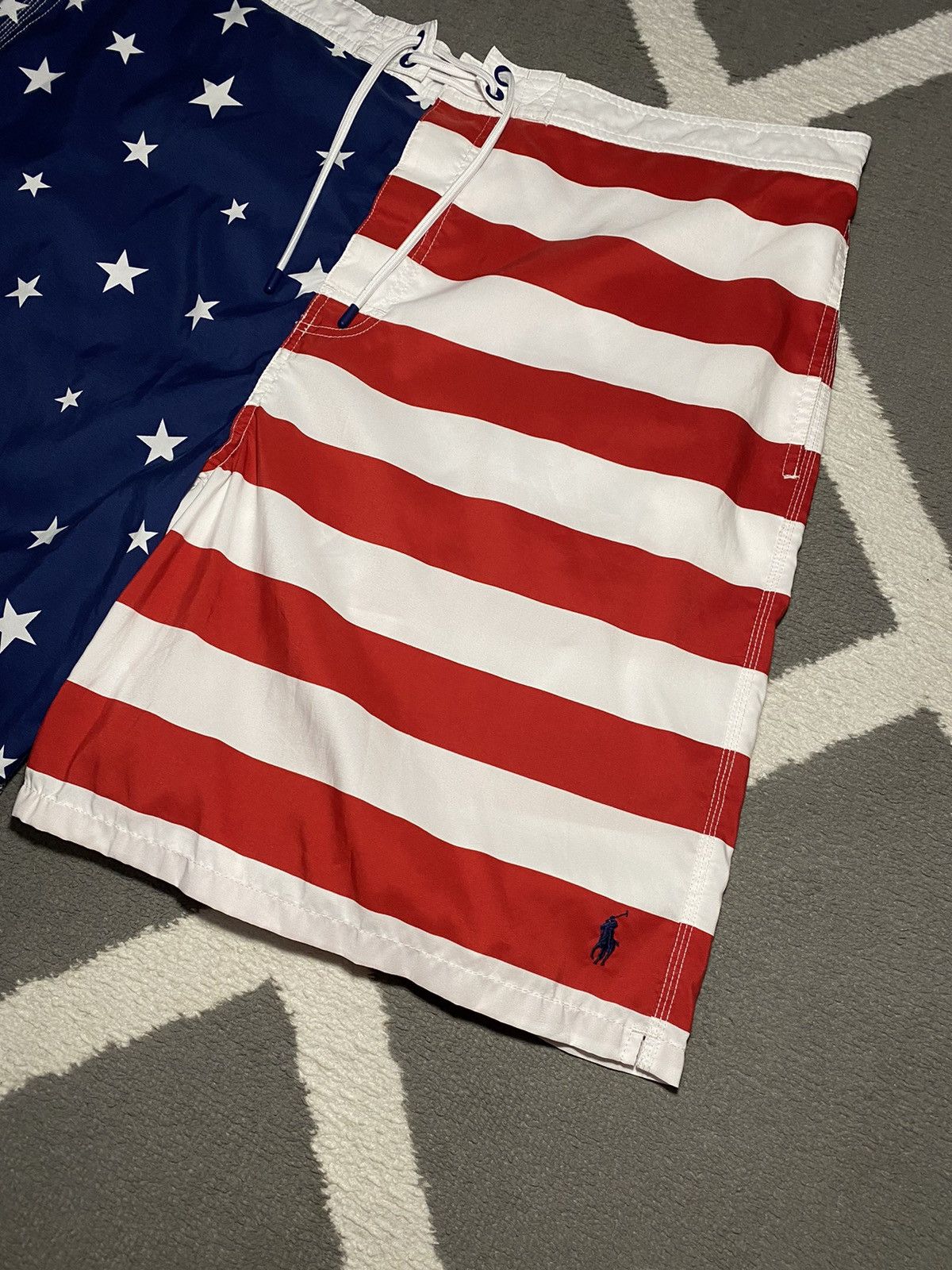 Polo Ralph Lauren × Ralph Lauren Polo Ralph Lauren men’s American Flag Swim Trunks Shorts Size US 40 / EU 56 - 2 Thumbnail