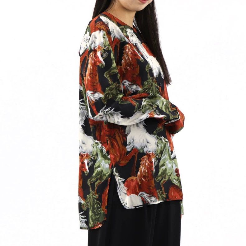 Kenzo KENZO Retro silk slanted collar long sleeves Size XXS / US 00 / IT 34 - 7 Thumbnail