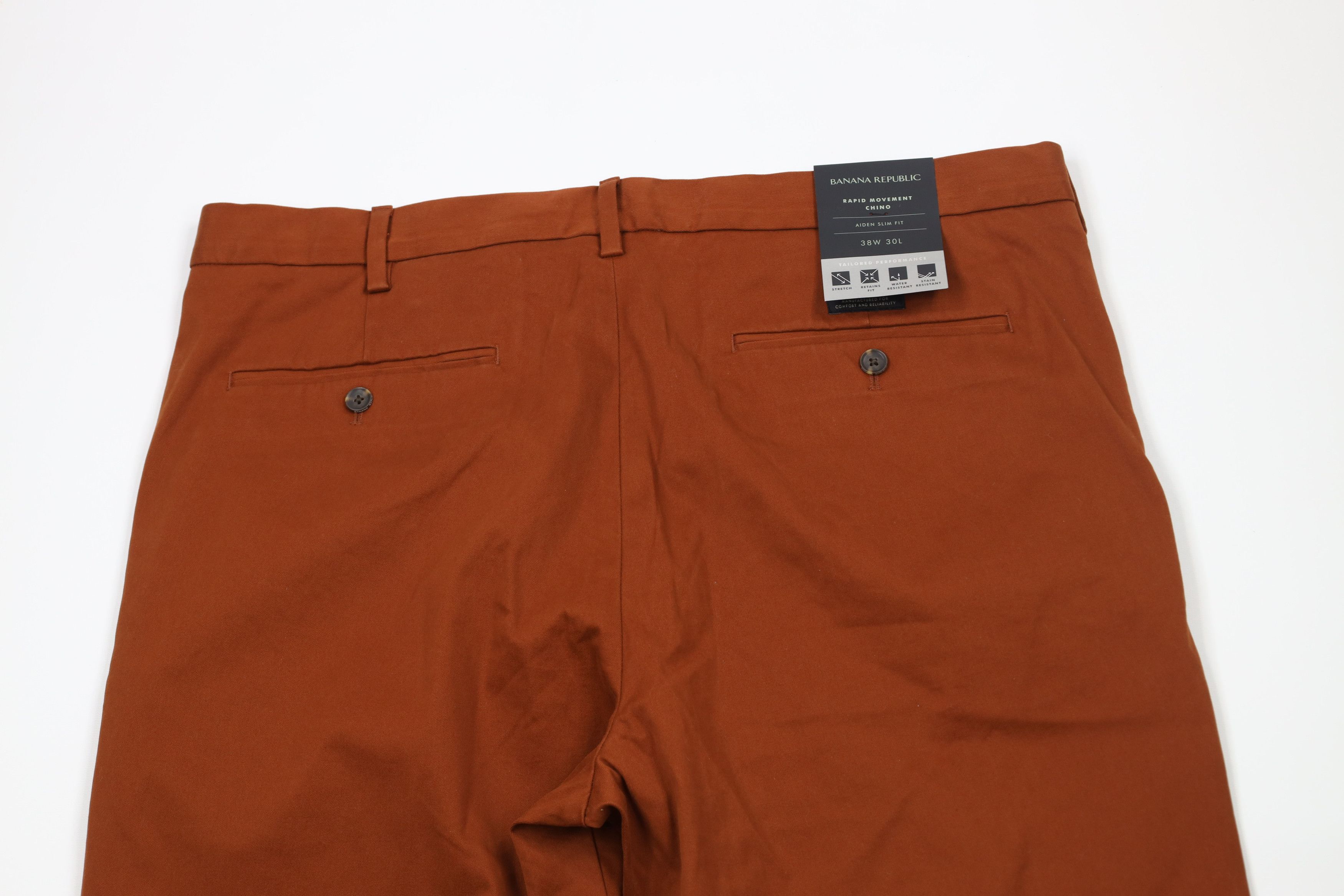 Banana Republic × Vintage New Banana Republic Fit Rapid Movement Chino Pants Orange Size US 38 / EU 54 - 11 Thumbnail