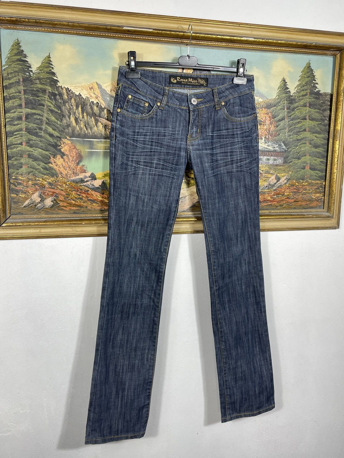 If Six Was Nine × Japanese Brand × Le Grande Bleu (L.G.B.) Avant Garde Boot Cut Denim Jenas Vintage Y2k Flare Trousers Size 30" / US 8 / IT 44 - 3 Thumbnail