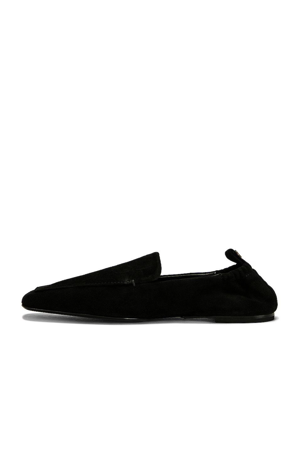 Toteme o1mle0525 The Travel Loafers Suede in Black Size US 7 / IT 37 - 5 Thumbnail