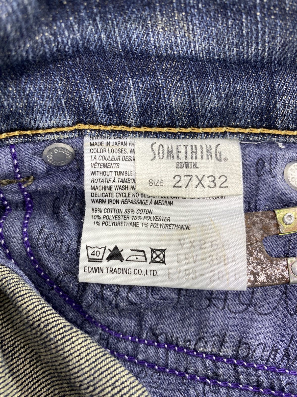 Japanese Brand × Jean Vienus Jean by Something Edwin Blue Wash Jeans - J1077 Size 27" / US 4 / IT 40 - 10 Thumbnail