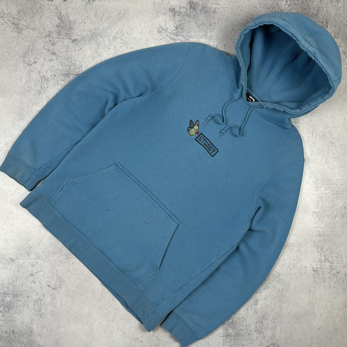 Stussy Vintage Stussy butterfly embroidered logo hoodie 00’s Size US S / EU 44-46 / 1 - 1 Thumbnail