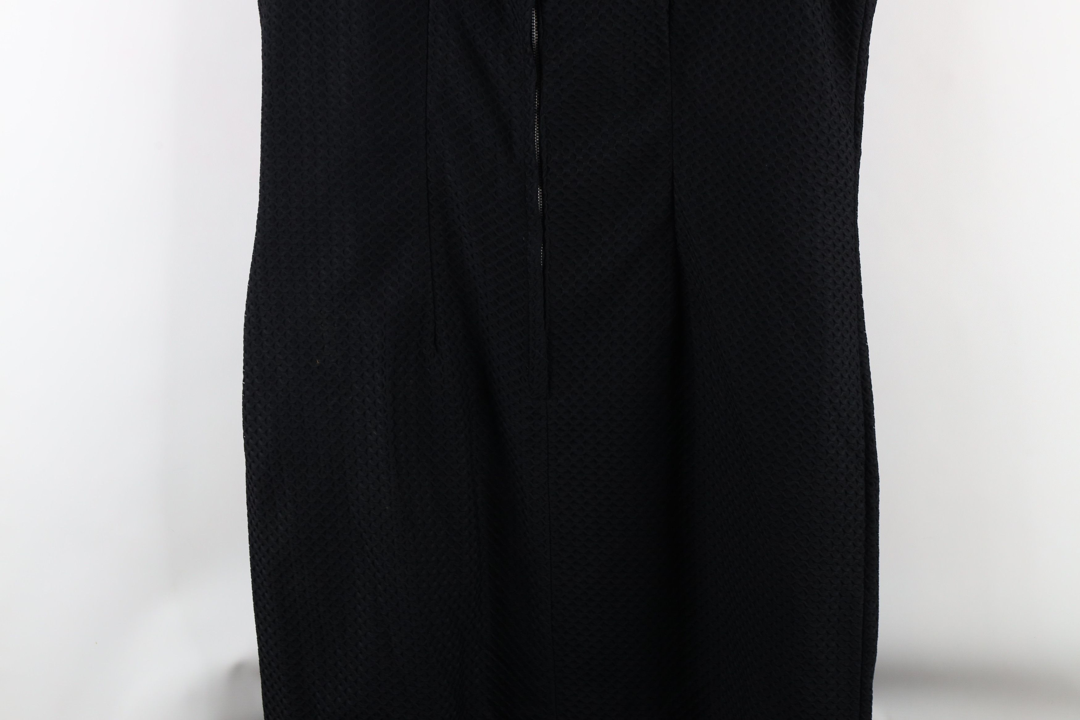 Vintage Vintage 50s Mod Textured Sleeveless Sheath Dress LBD USA Size XL / US 12-14 / IT 48-50 - 12 Thumbnail